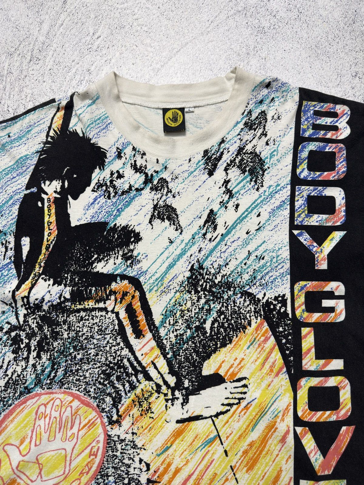 Body Glove VTG 1989 Body Glove All Over Print Single Stitch Surfing Tee Size US L / EU 52-54 / 3 - 8 Thumbnail