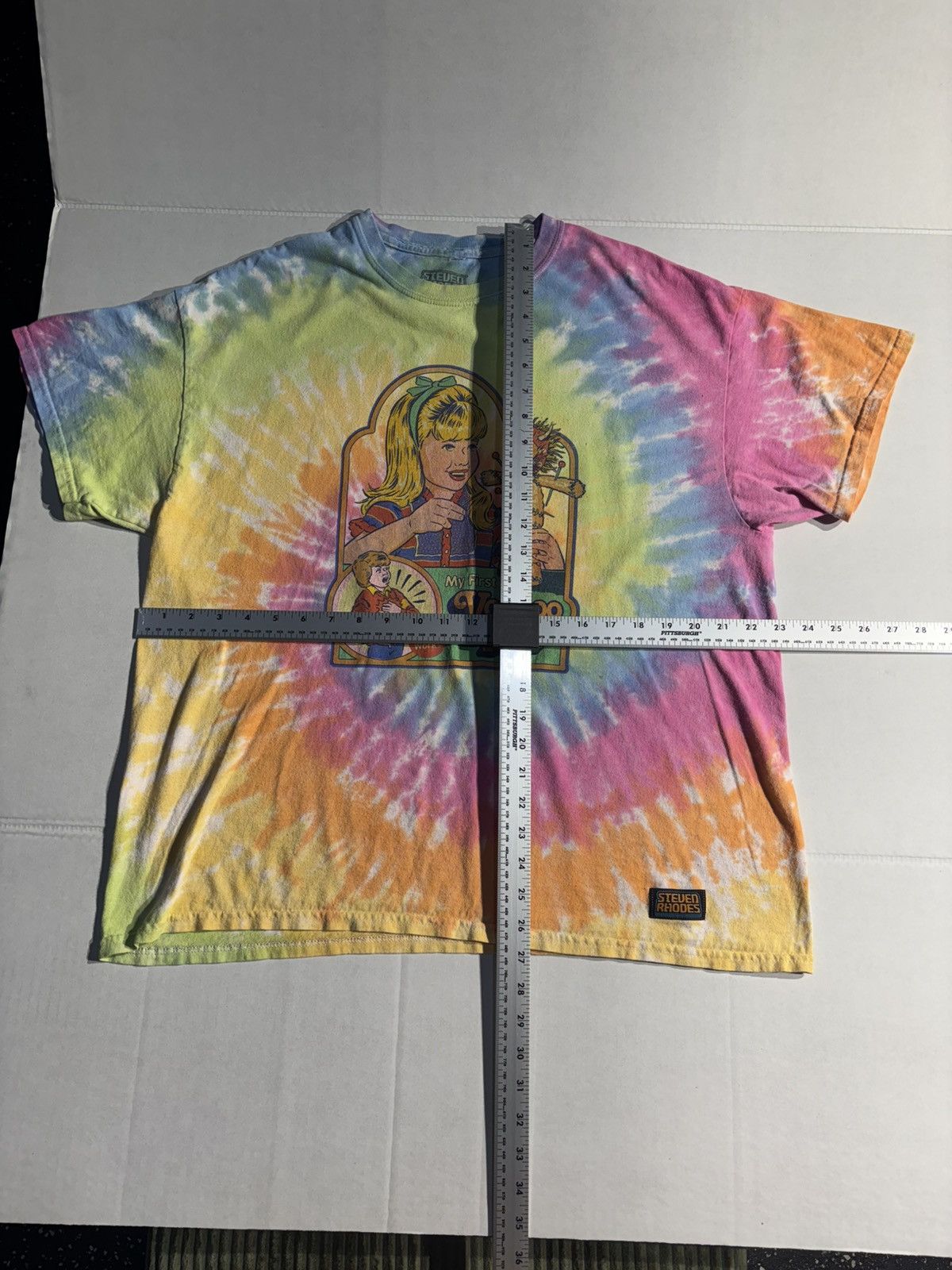 Other Steven Rhodes Voodoo Doll T-Shirt in size XL is a tie-dye Size US XL / EU 56 / 4 - 5 Thumbnail