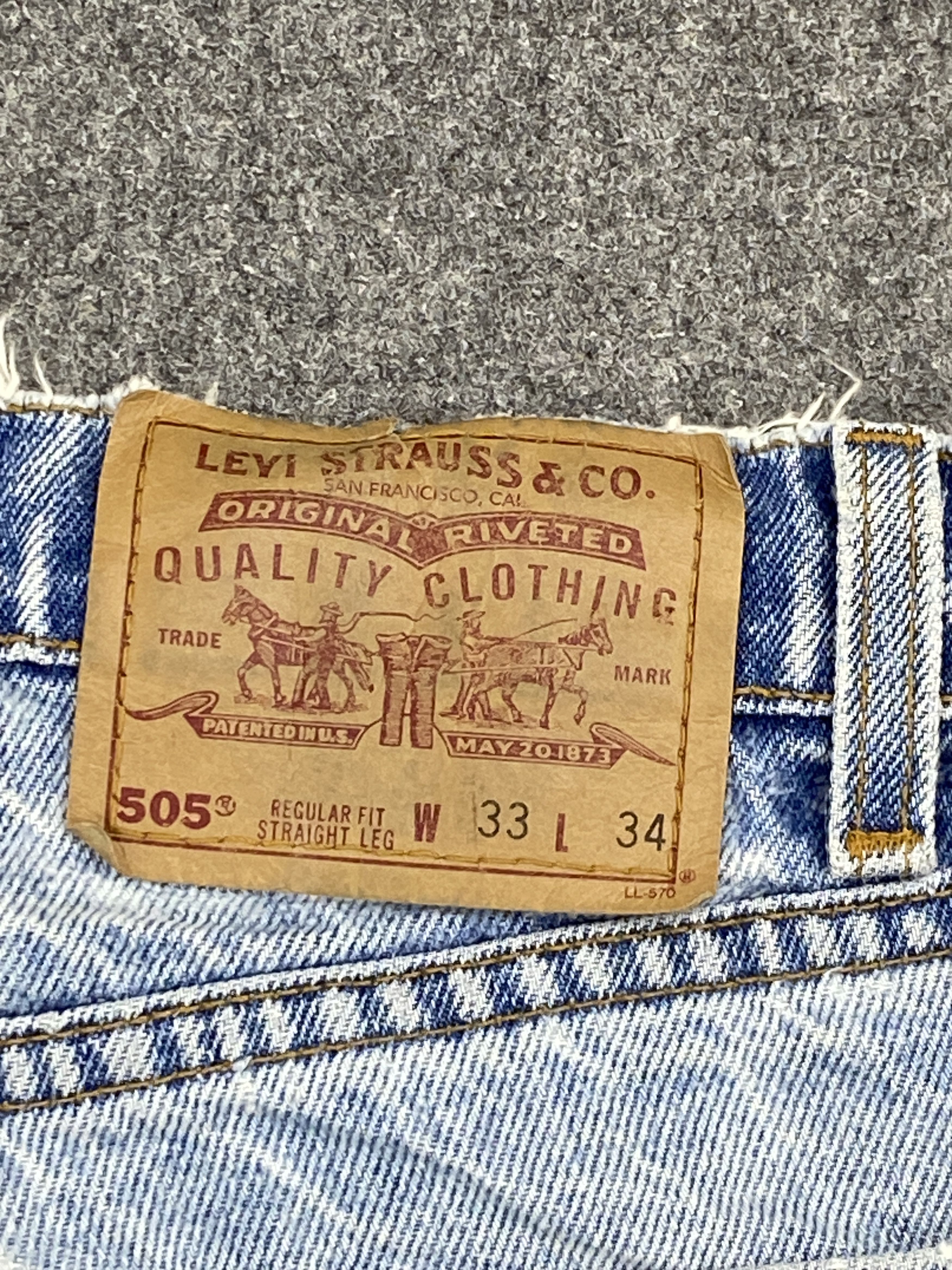 Levi's Vintage 90s Levis 505 Light Wash Jeans DP2706 Size US 31 - 5 Thumbnail