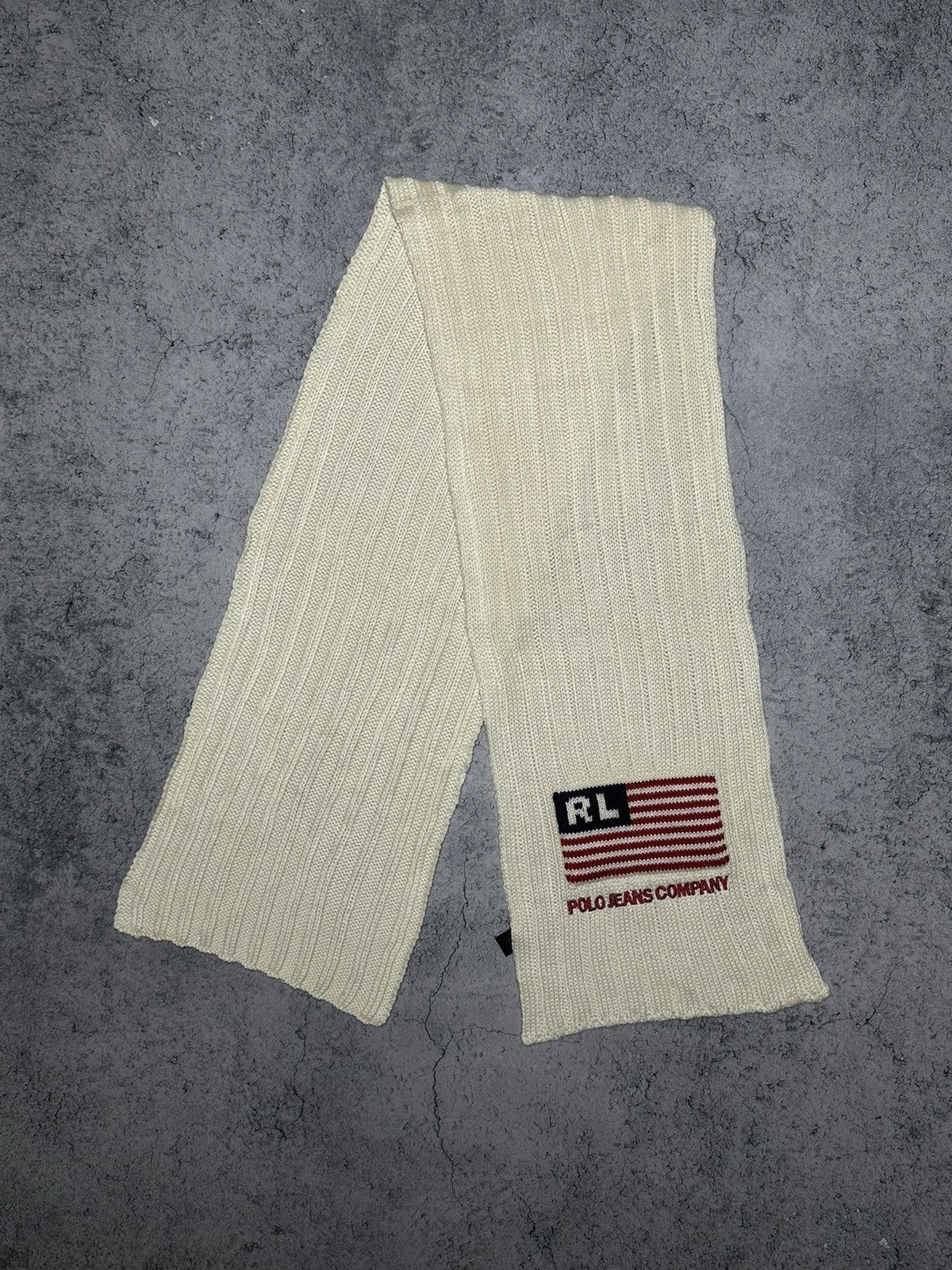 Ralph Lauren Vintage Polo Ralph Lauren Jeans Company USA Flag Scarf Size ONE SIZE - 1 Thumbnail