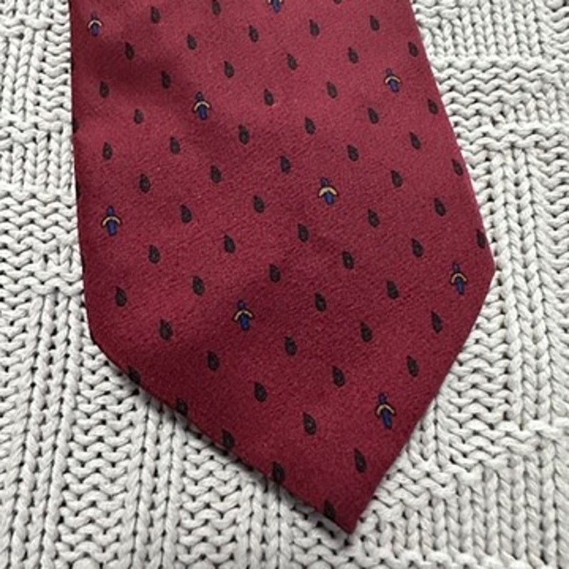 Vintage Vintage Herzfeld red Spanish silk tie Size ONE SIZE - 2 Thumbnail