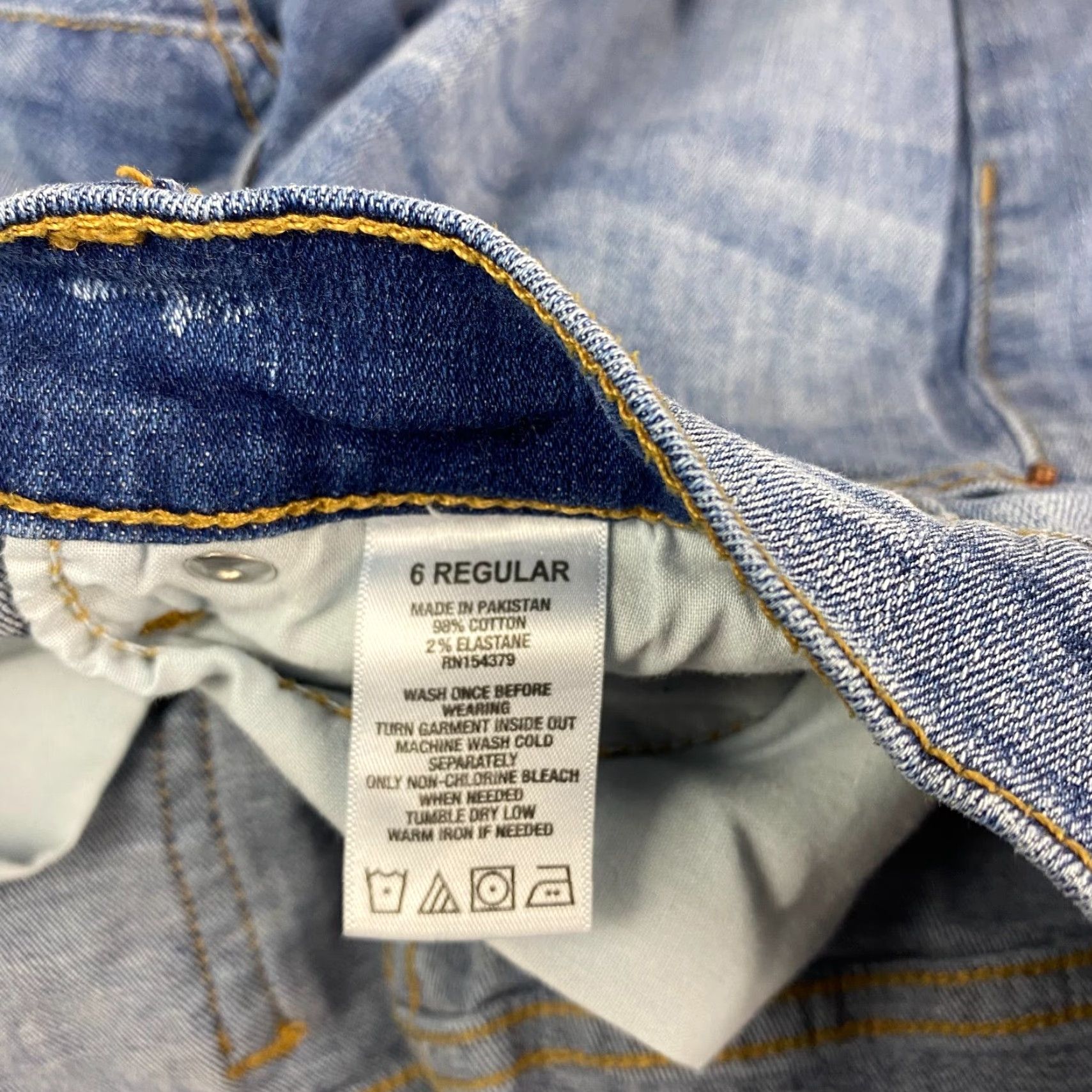 Vintage Aéropostale Womens Skinny Jeans Size 6 Blue Low Rise Distressed Stretch Jeans Size 28" / US 6 / IT 42 - 5 Thumbnail
