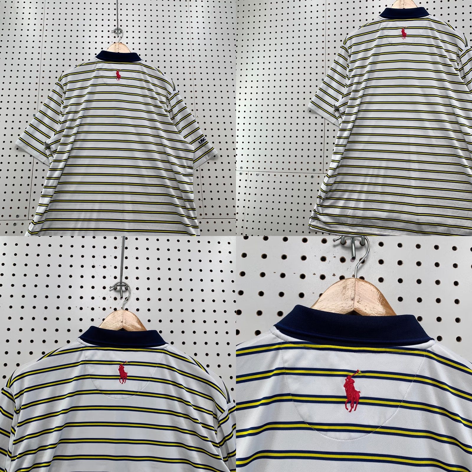 Polo Ralph Lauren Polo Ralph Lauren Performance Shirt XL White Yellow US OPEN Men's Collared Size US XL / EU 56 / 4 - 10 Thumbnail