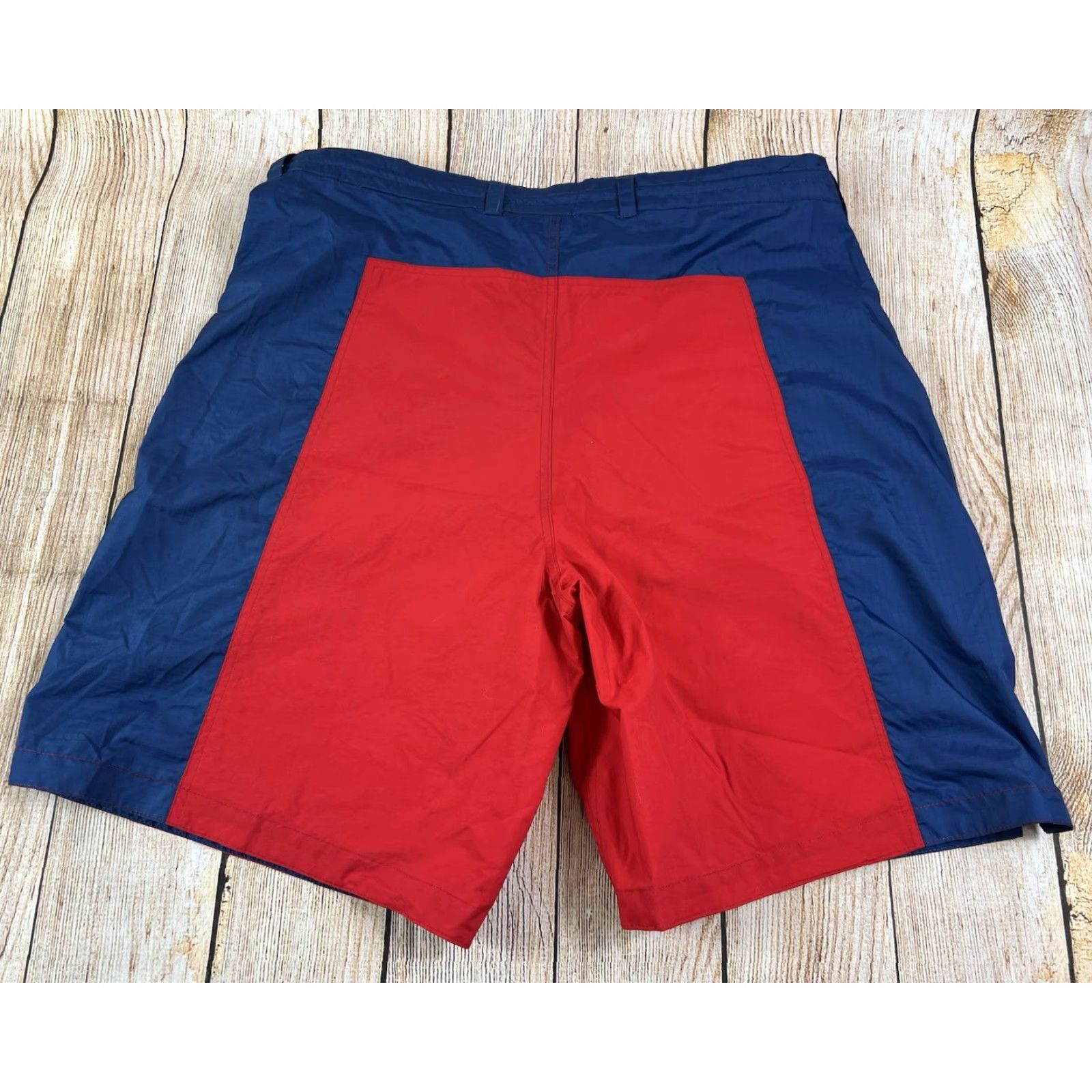 Tommy Hilfiger VINTAGE Tommy Hilfiger Men’s Jeans Nylon Swim Trunk Shorts XL Blue 90s Beach Trunks Mens Size US 36 / EU 52 - 2 Thumbnail