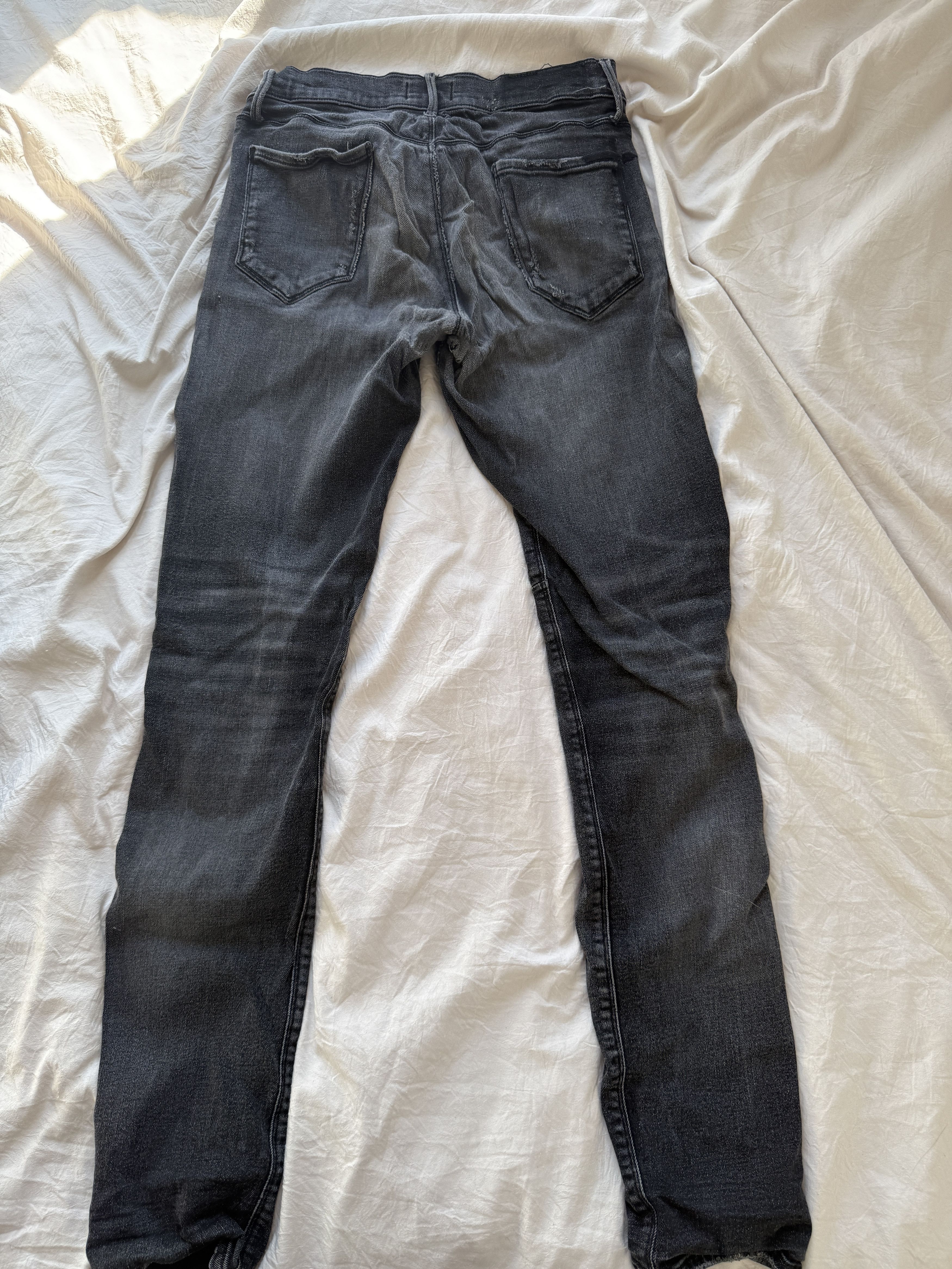 Rta BRYANT SKINNY JEAN | BLACK FADED DISTRESSED Size US 30 / EU 46 - 6 Thumbnail