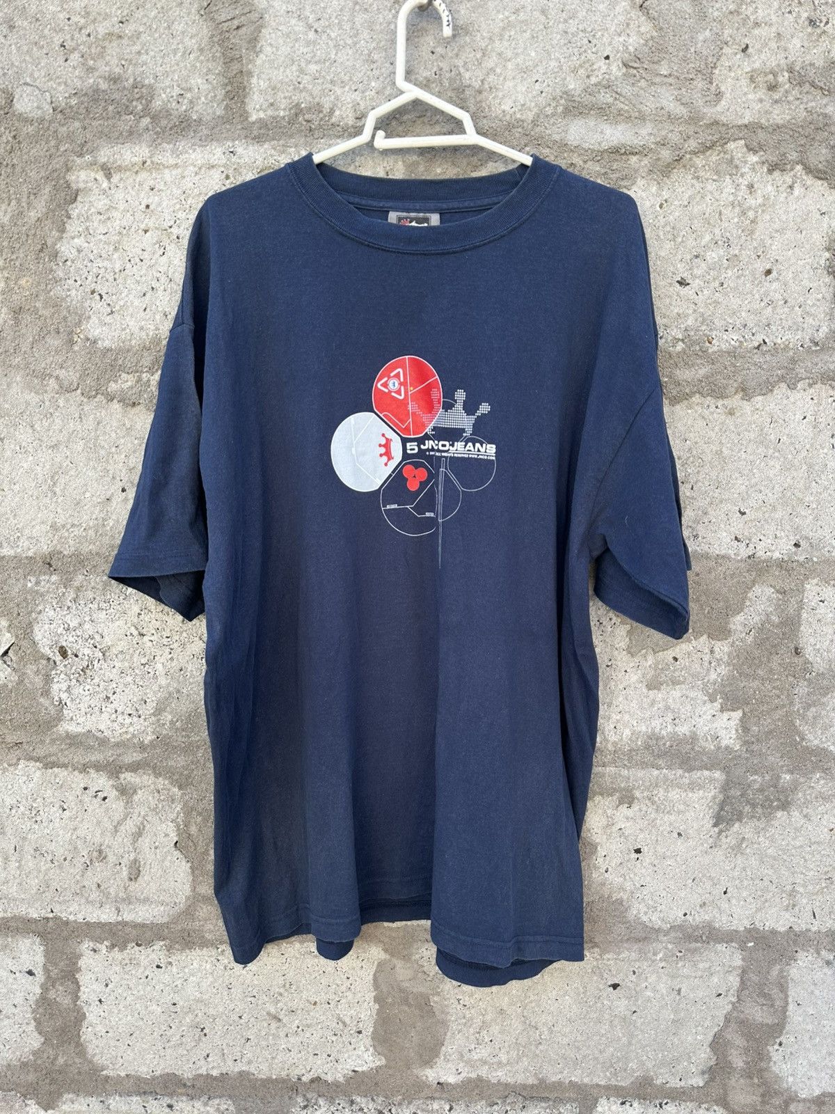 JNCO × Vintage Vintage Y2K JNCO Jeans 5 Helmets Graphic T-Shirt Size US XL / EU 56 / 4 - 1 Thumbnail
