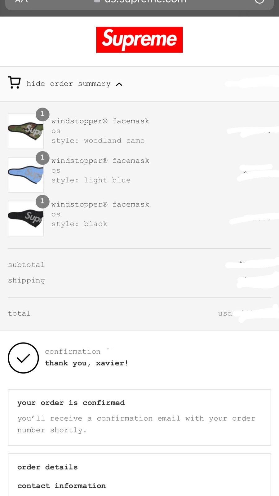 Supreme Supreme Windstopper Facemask Shiesty Blue Facemask Size ONE SIZE - 8 Thumbnail