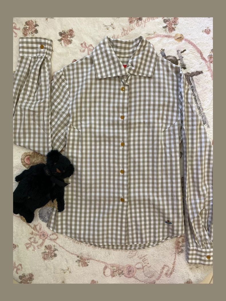 Vivienne Westwood Vivienne Westwood Vintage Check Long Sleeve Shirt - dmc Size US M / EU 48-50 / 2 - 1 Thumbnail