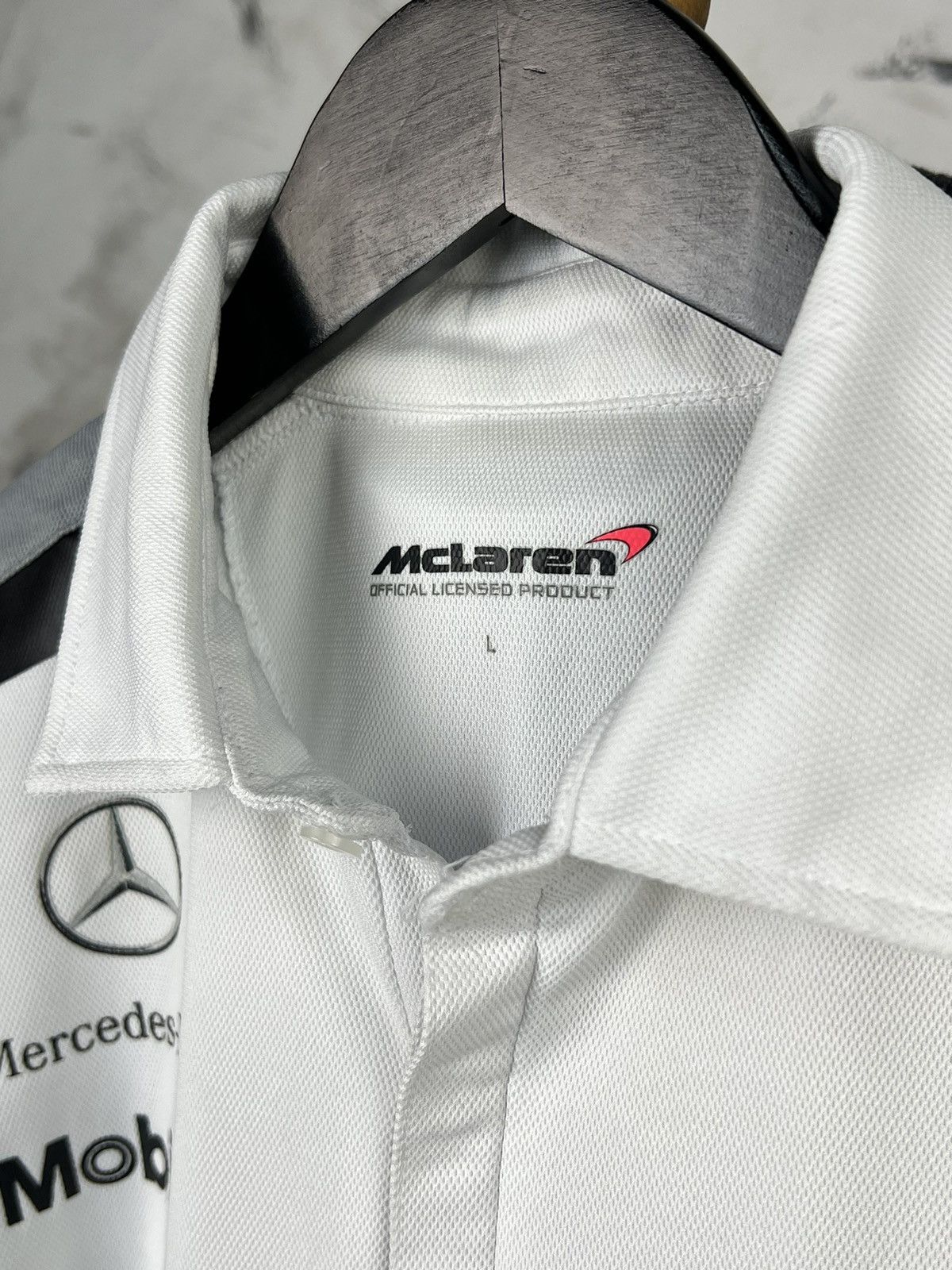 Mercedes-Benz McLaren Mercedes F1 Team Polo Shirt Hugo Boss Motorsport L Size US L / EU 52-54 / 3 - 6 Thumbnail