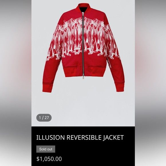 Other Shalaj Illusion Reversible Black Skeleton Bomber Jacket Size US L / EU 52-54 / 3 - 8 Thumbnail