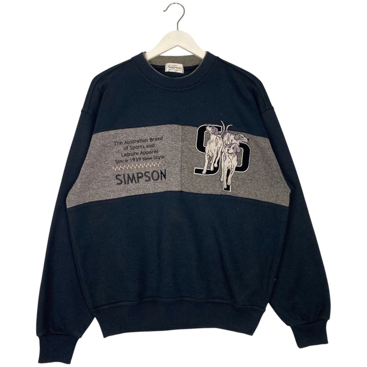 Vintage Simpson Australia Sweatshirt Logo Embroidery Size M
