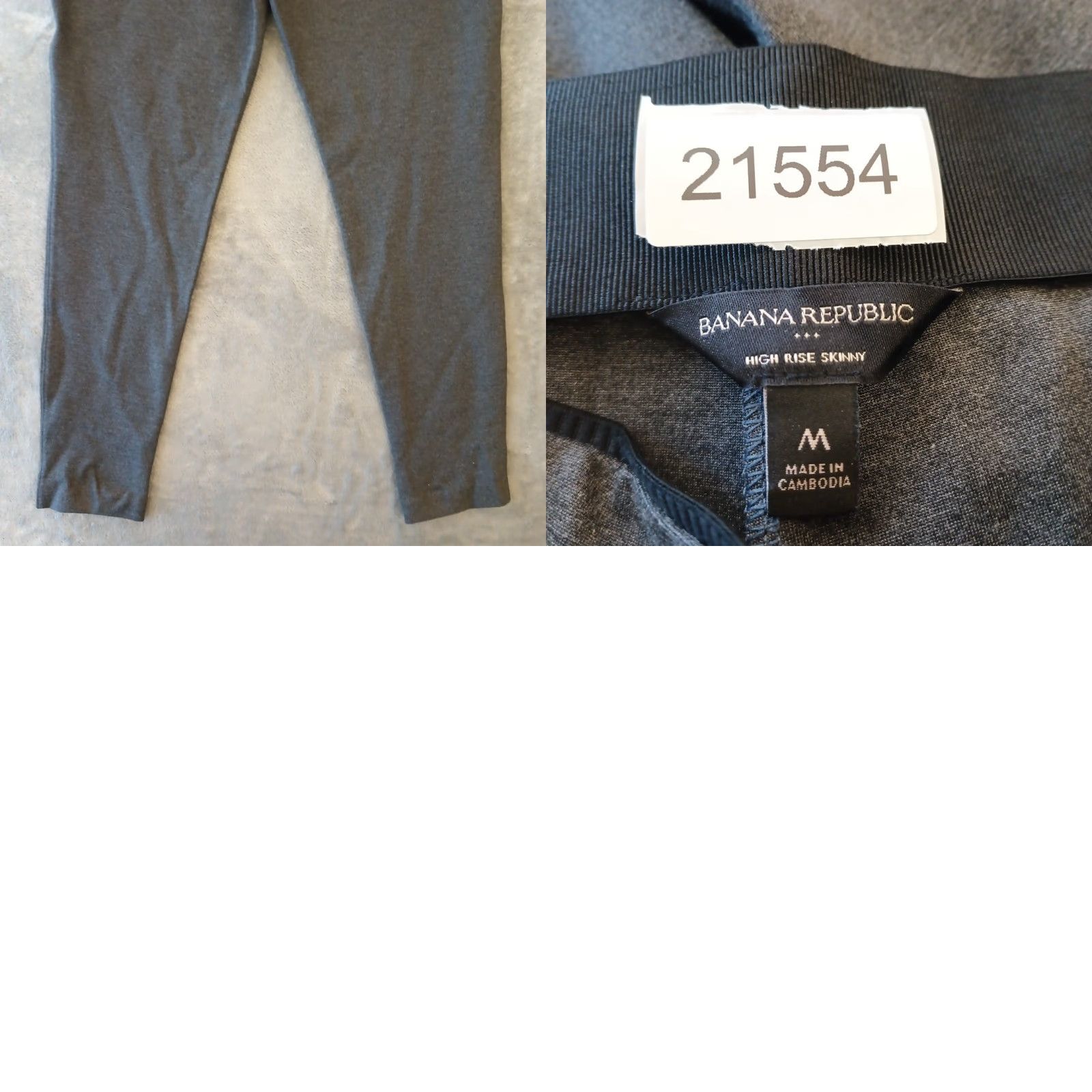 Banana Republic Banana Republic Legging Ankle Pants Womens Medium Gray Skinny Pull On Stretch Pants Size 29" - 8 Thumbnail