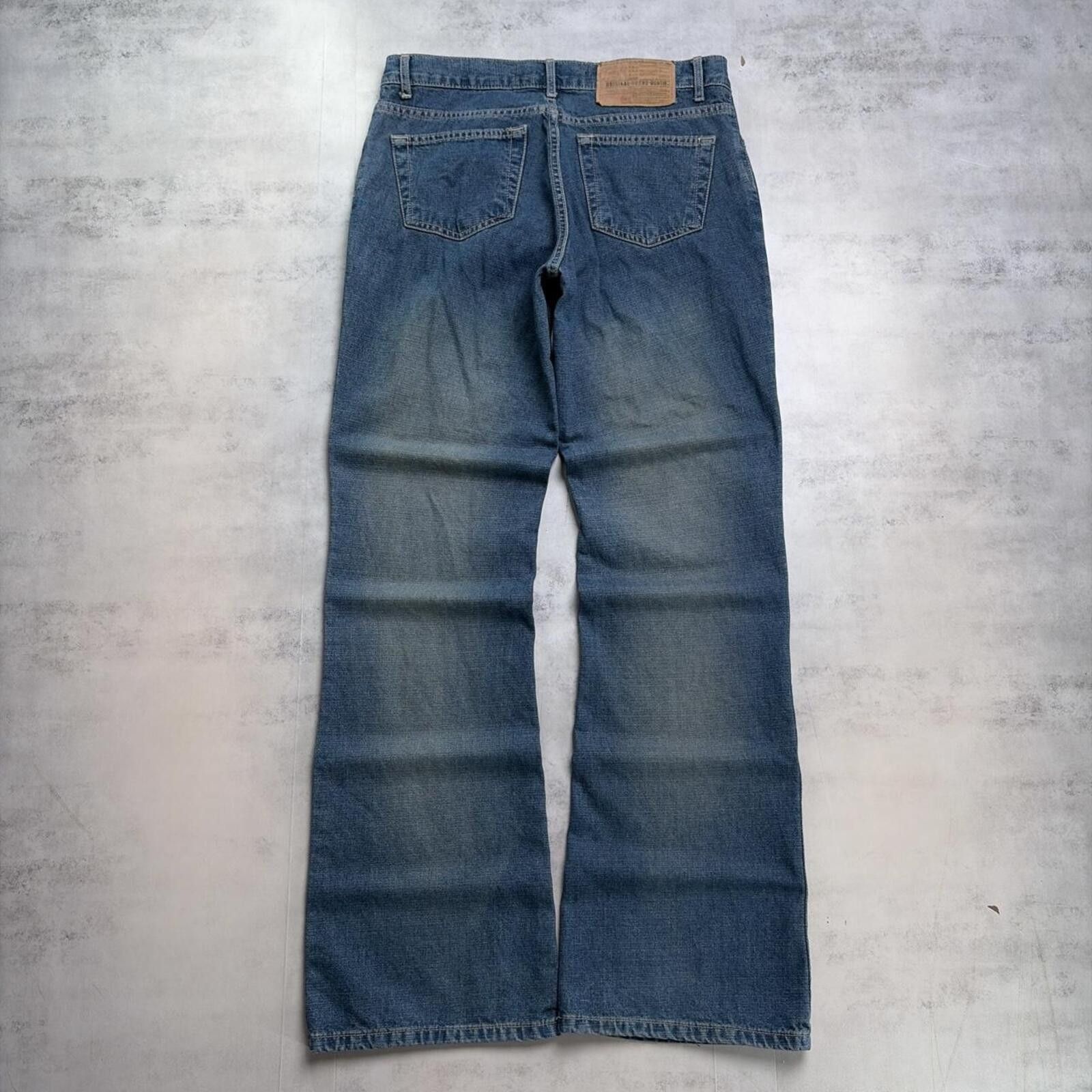 Fubu Y2K Blue Fubu Grunge Flared Low Rise Skater Denim Jeans Size 30" / US 8 / IT 44 - 1 Thumbnail