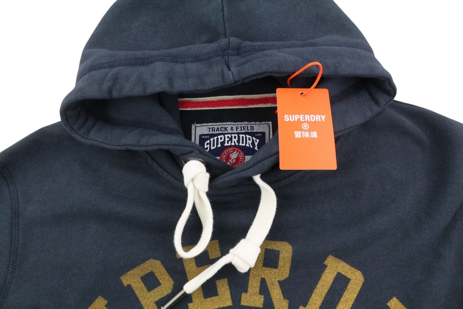 Superdry TRACK & FIELD M Dark Blue Kangaroo Hoodie 87124 Size US M / EU 48-50 / 2 - 5 Thumbnail
