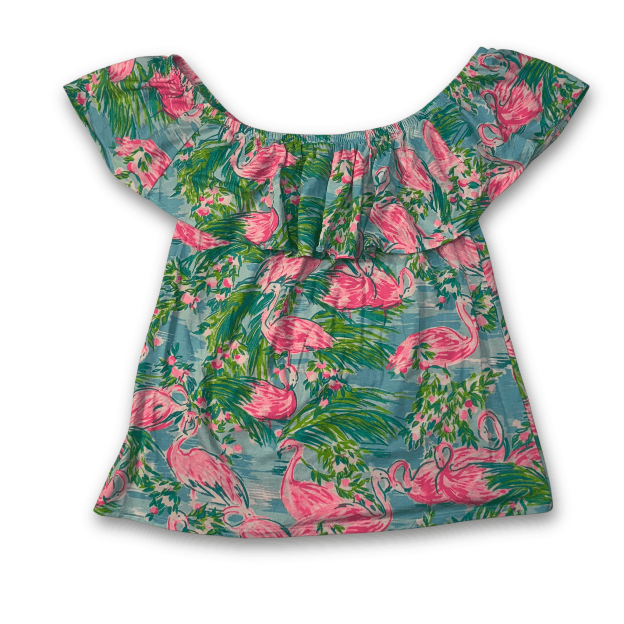 Lilly Pulitzer Flamingo Printed La Fortuna Top Size M / US 6-8 / IT 42-44 - 2 Thumbnail