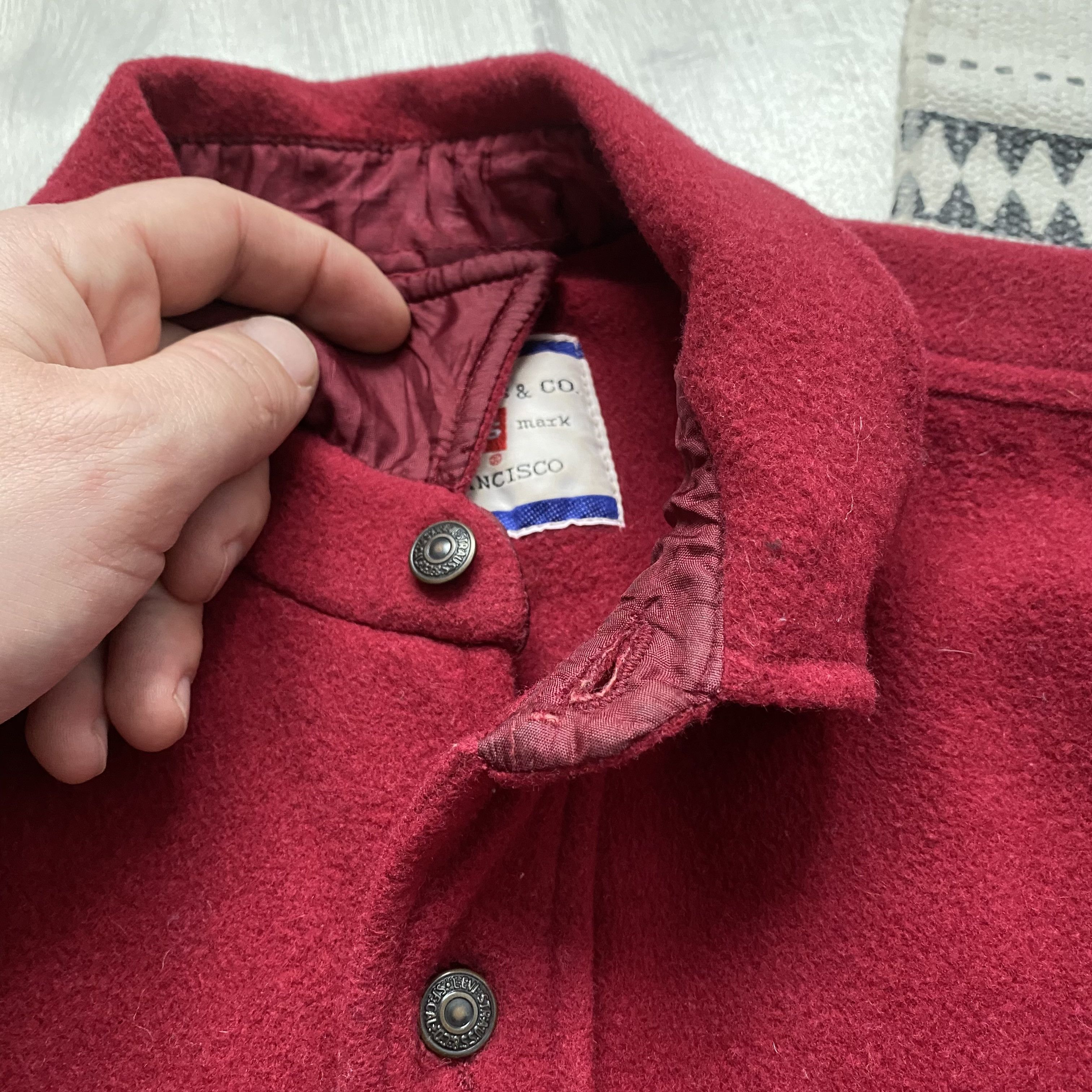 Levi's Vintage Clothing 🪓 Vintage Levis Wool heavy Overshirt Jacket Size US XL / EU 56 / 4 - 9 Thumbnail
