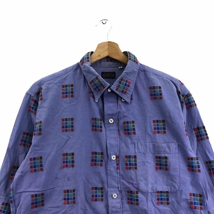 Sugar Cane Vtg 90’ SUGAR CANE Toyo Enterprise Gingham Casual Tee Shirt Size US L / EU 52-54 / 3 - 2 Thumbnail