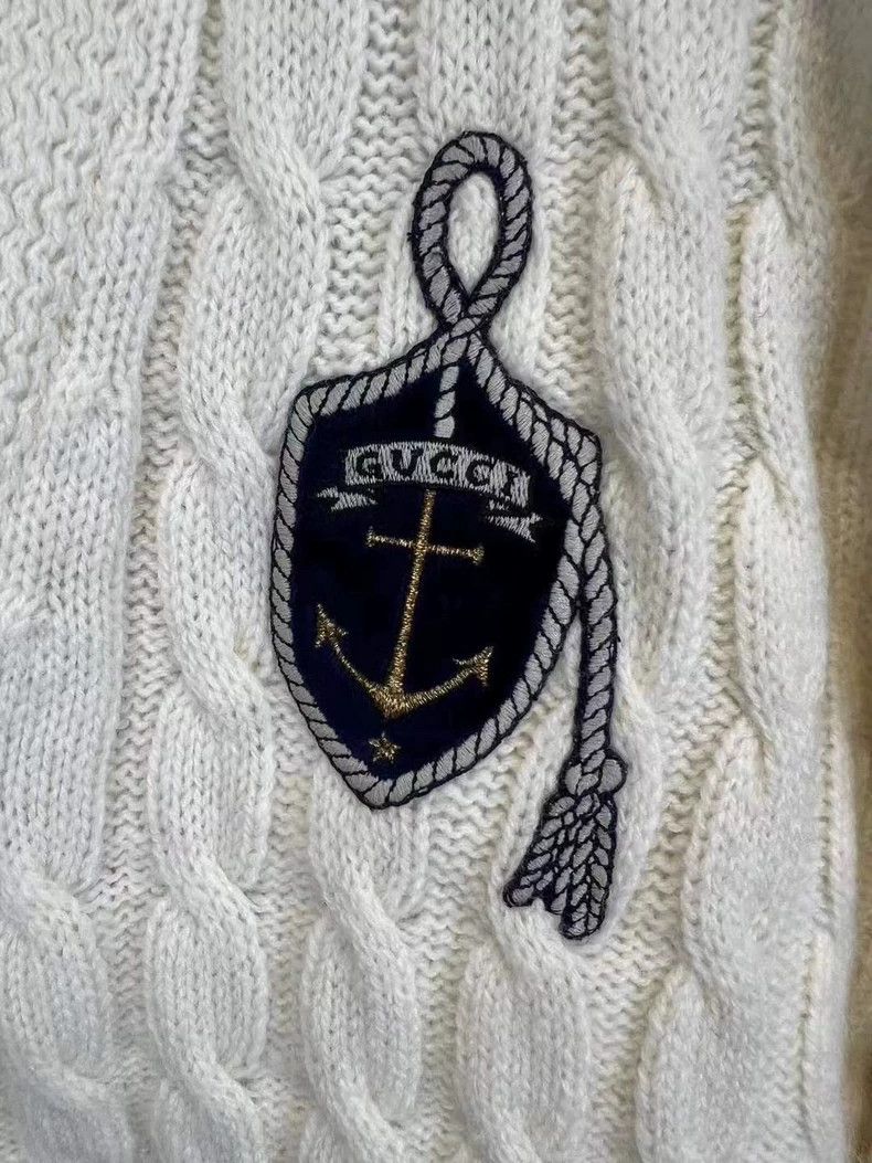 Gucci Gucci Anchor logo knitted cardigan sweater 2503-Nextarrow Size US M / EU 48-50 / 2 - 3 Thumbnail