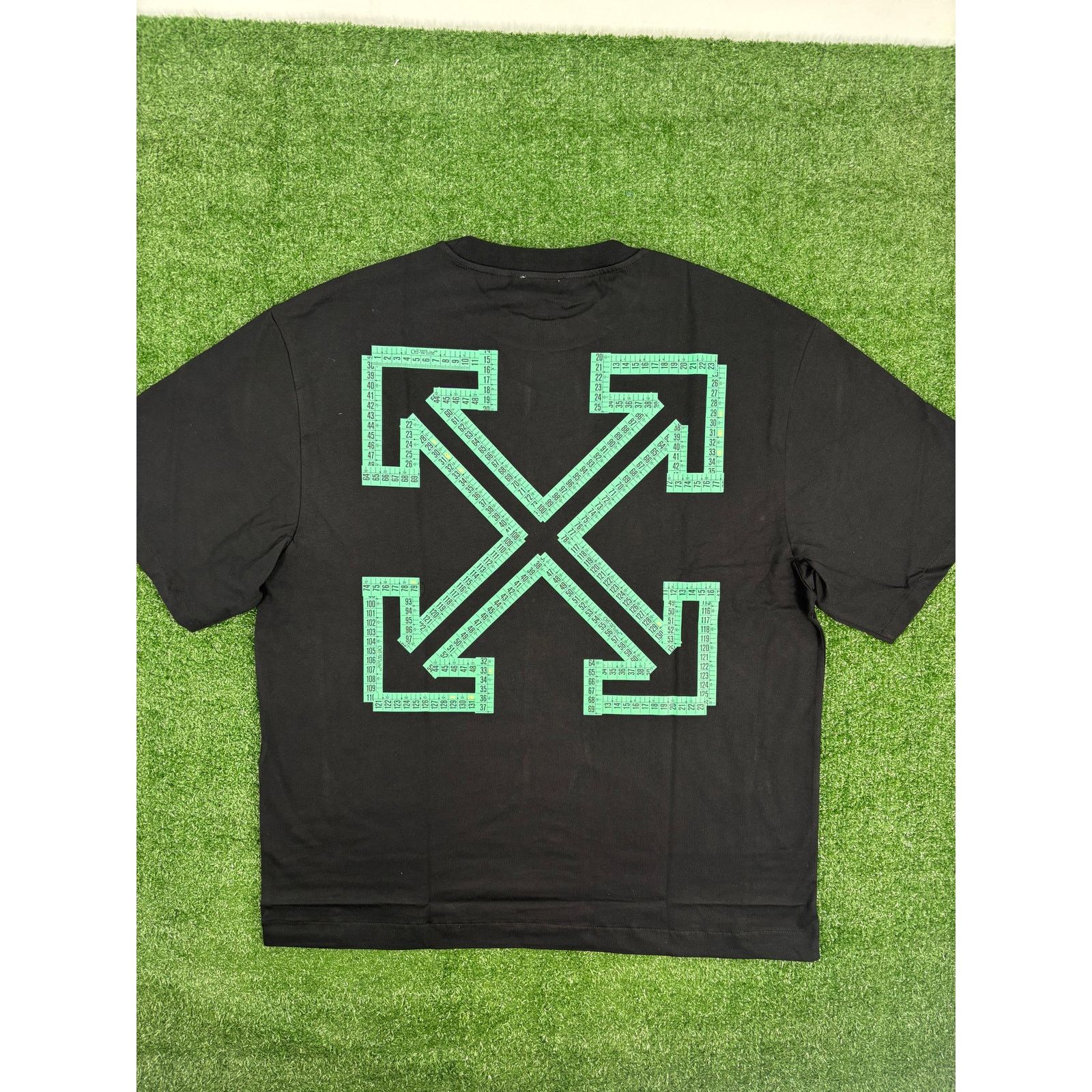Off-White OFF-WHITE "Tape Arrows" Teal & Black T-Shirt Size Medium Size US M / EU 48-50 / 2 - 1 Thumbnail