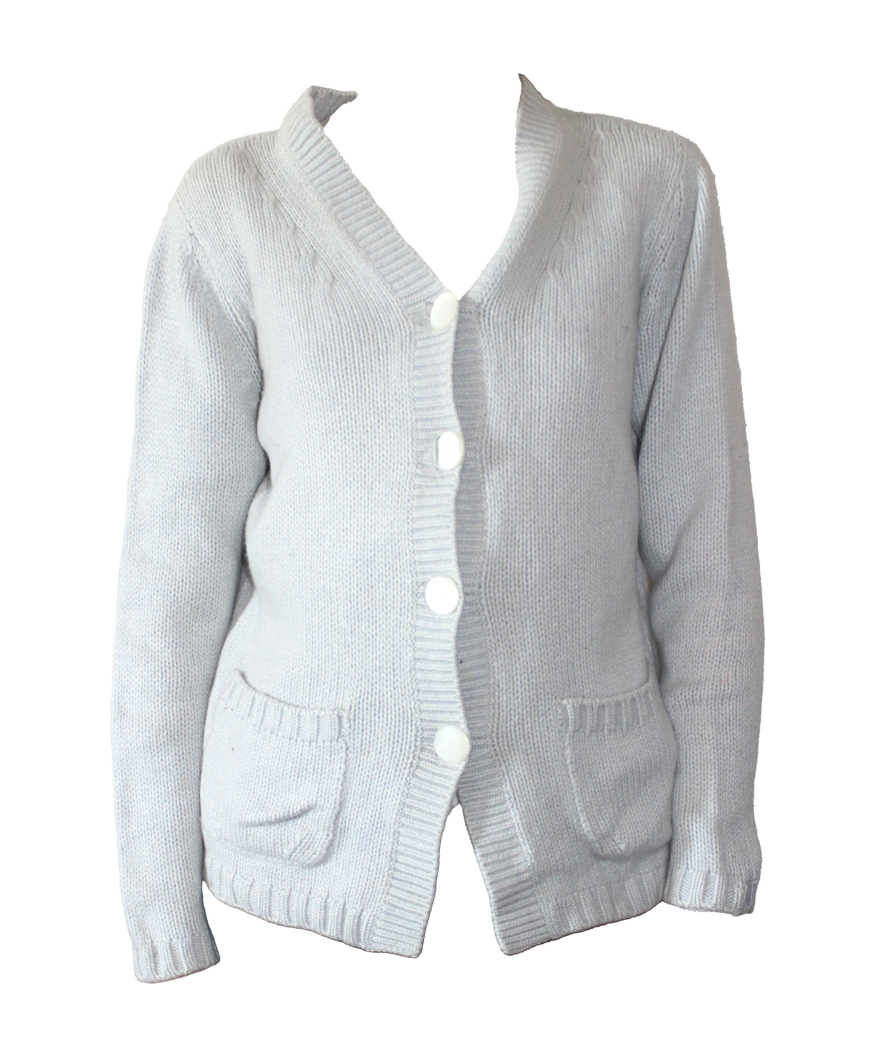 Brunello Cucinelli 90S Wool Cashmere Knit Cardigan Vintage Size M / US 6-8 / IT 42-44 - 2 Thumbnail