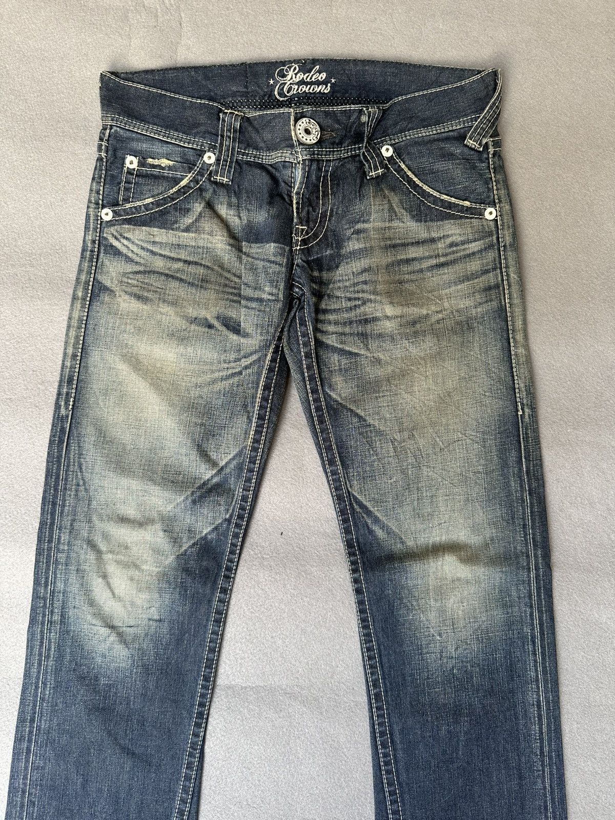 Japanese Brand FLARE Rodeo Crown Japan Low Rise Denim Size US 30 / EU 46 - 4 Thumbnail