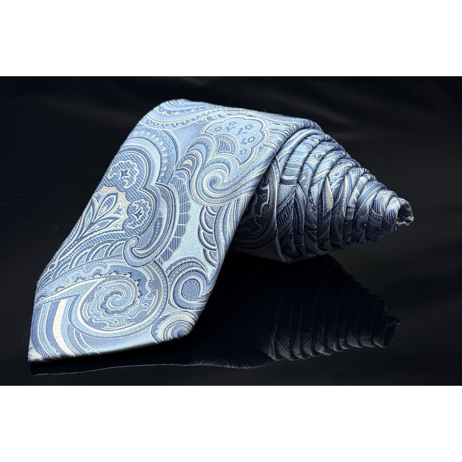 Donald Trump Donald J Trump Signature Collection Blue Paisley Tie 60" Size ONE SIZE - 5 Thumbnail