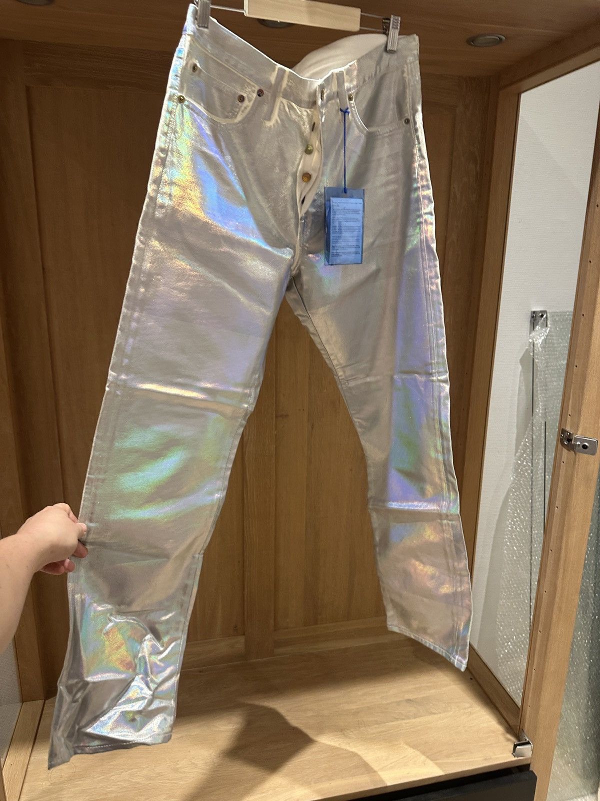 Acne Studios Acne Studios Metallic Jeans Size US 34 / EU 50 - 1 Thumbnail