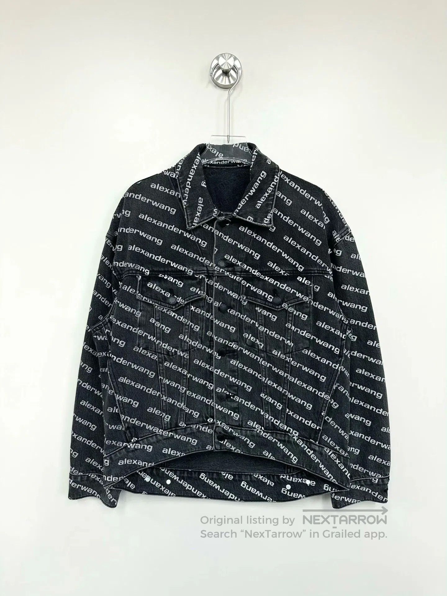 Alexander Wang Black Denim Jacket XS.