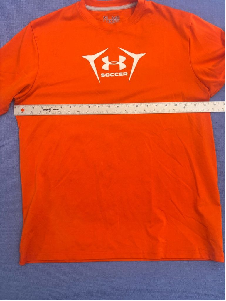 Under Armour Men's Under Armour T-shirt MD Orange Soccer Size US M / EU 48-50 / 2 - 2 Thumbnail