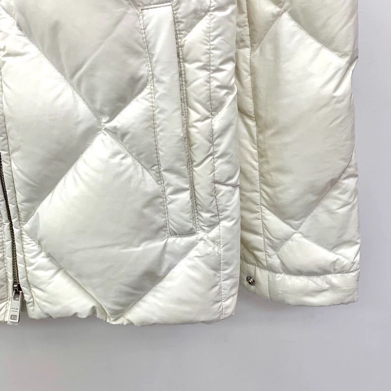 Prada Prada White diamond-shaped plaid triangle label hooded zip Size US XXS / EU 40 - 4 Thumbnail