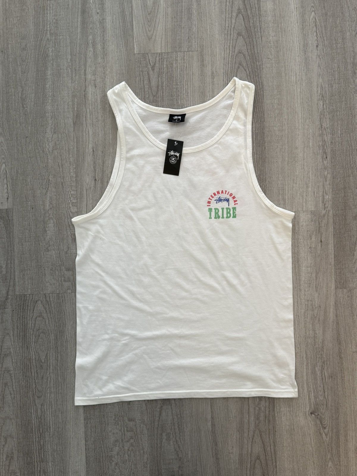トップス 90s USA stussy jamiroq logo tank top L 90s USA stussy jamiroq logo tank top L - メルカリ