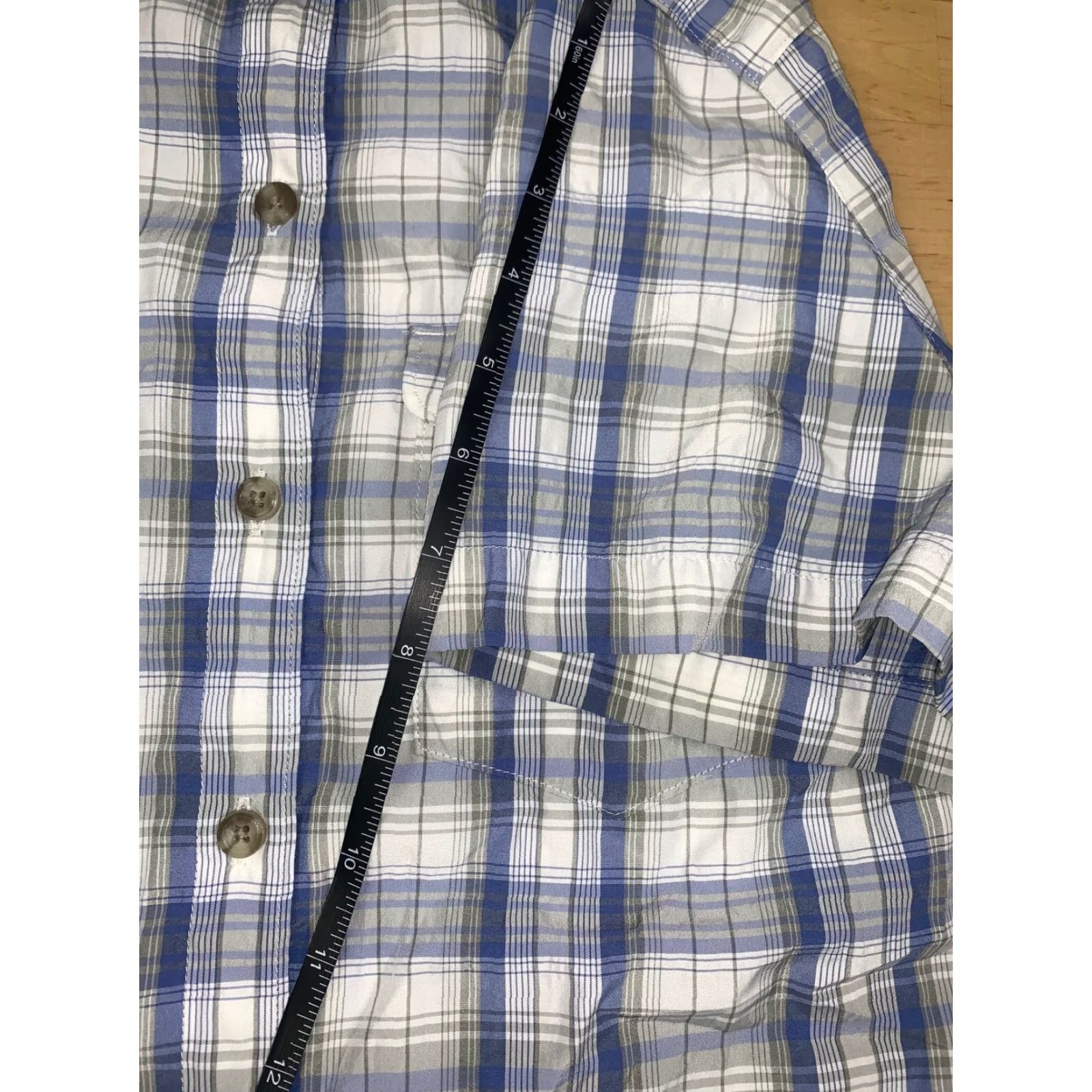 Eddie Bauer Eddie Bauer Womens Button-Up Shirt Outdoor Plaid White/Blue Size L Size L / US 10 / IT 46 - 7 Thumbnail