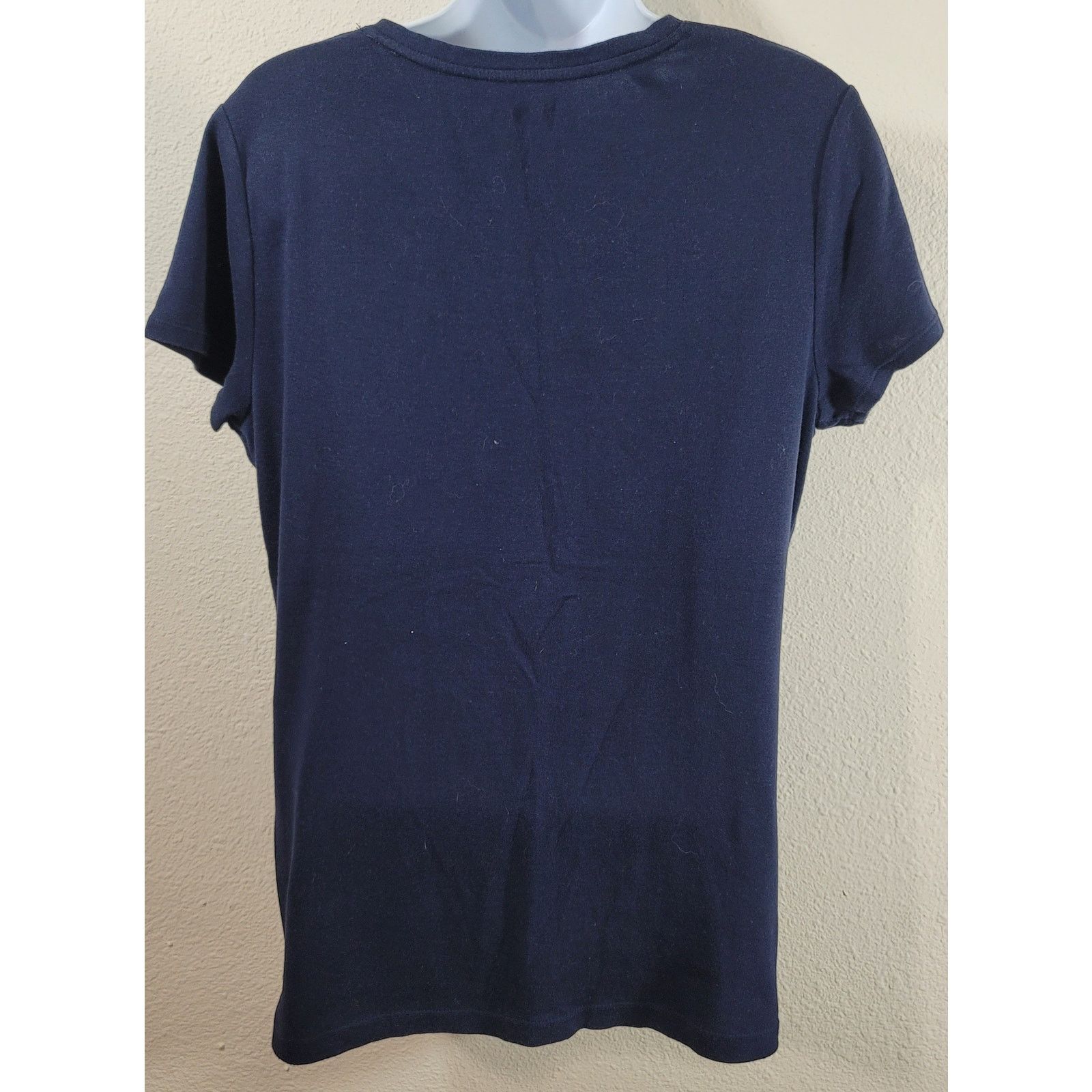 Croft & Barrow Croft & Barrow Navy Blue Classic Tee Top Medium Lightweight Size M / US 6-8 / IT 42-44 - 2 Thumbnail