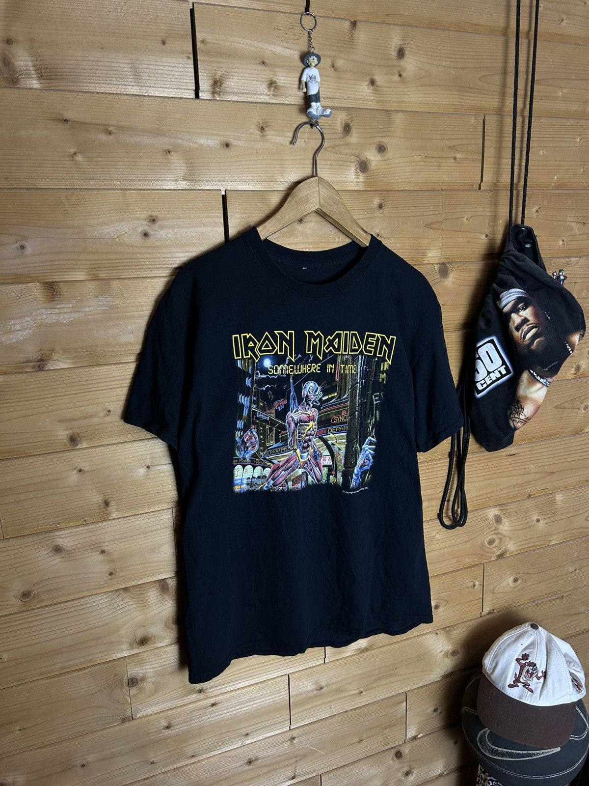 Vintage Vintage 2002 Iron Maiden somewhere in time tour t shirt Size US L / EU 52-54 / 3 - 2 Thumbnail