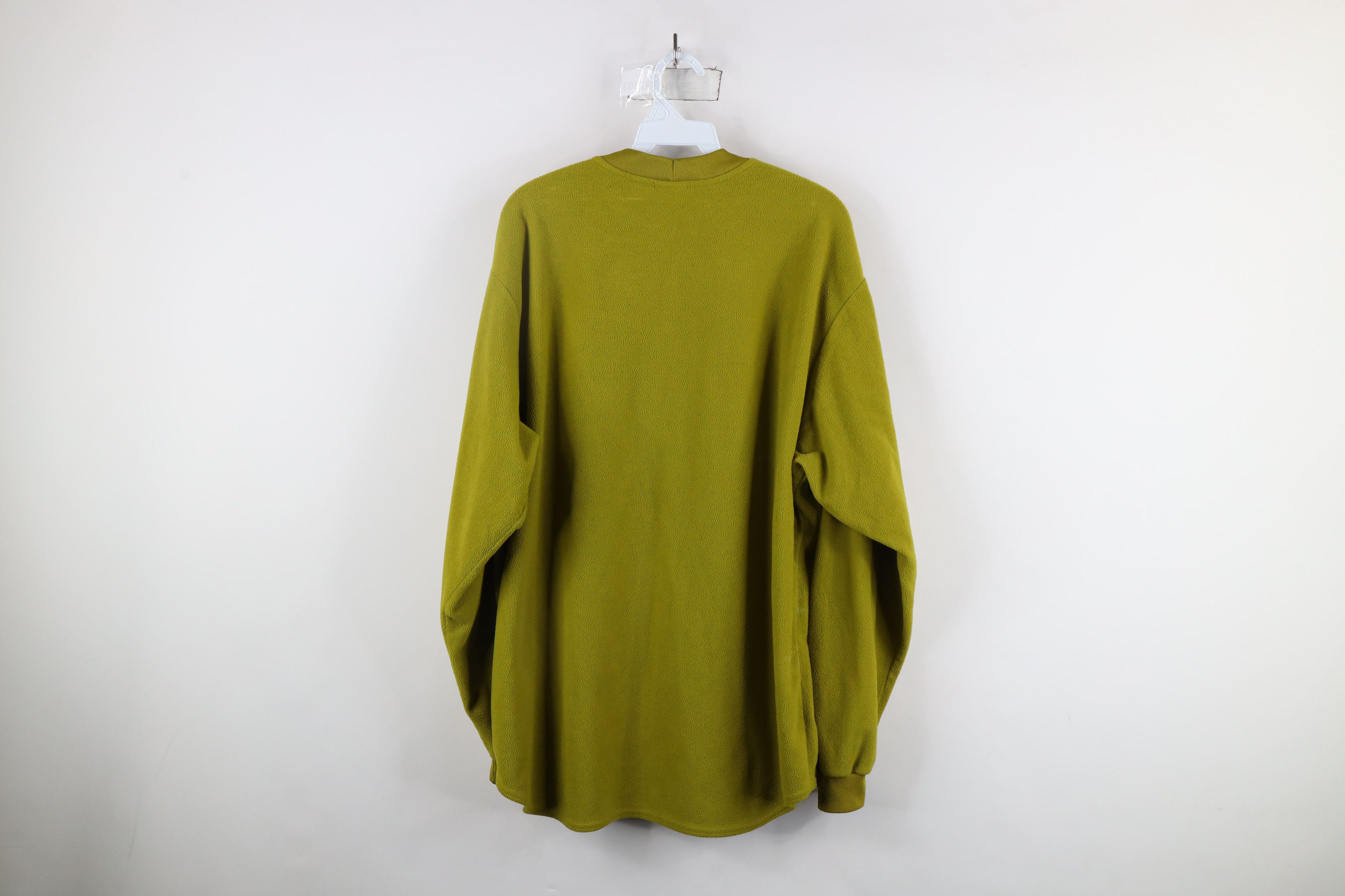 Nike × Vintage Vintage 90s Nike Mini Swoosh Fleece Sweatshirt Green Size US L / EU 52-54 / 3 - 10 Thumbnail