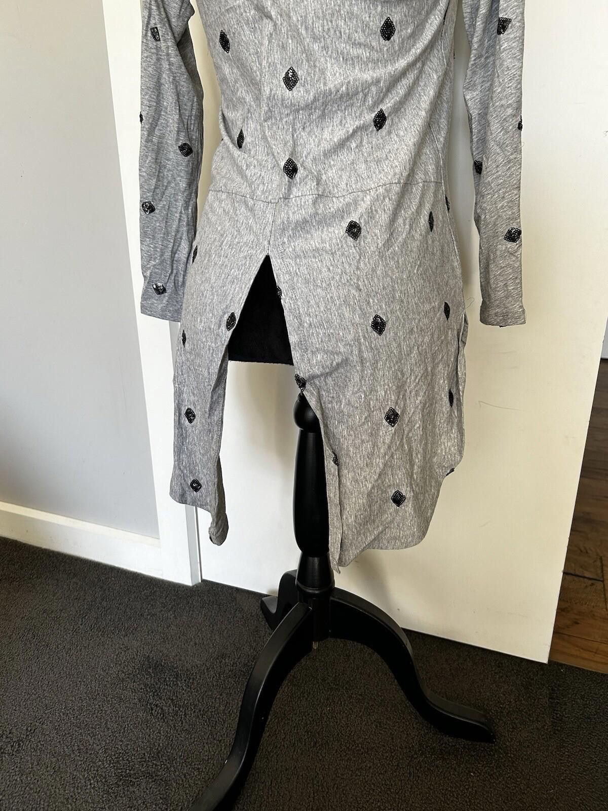 Other Cartel & Willow Long Sleeve Grey Sequin Diamond -Sz S (7) Size S / US 4 / IT 40 - 8 Thumbnail