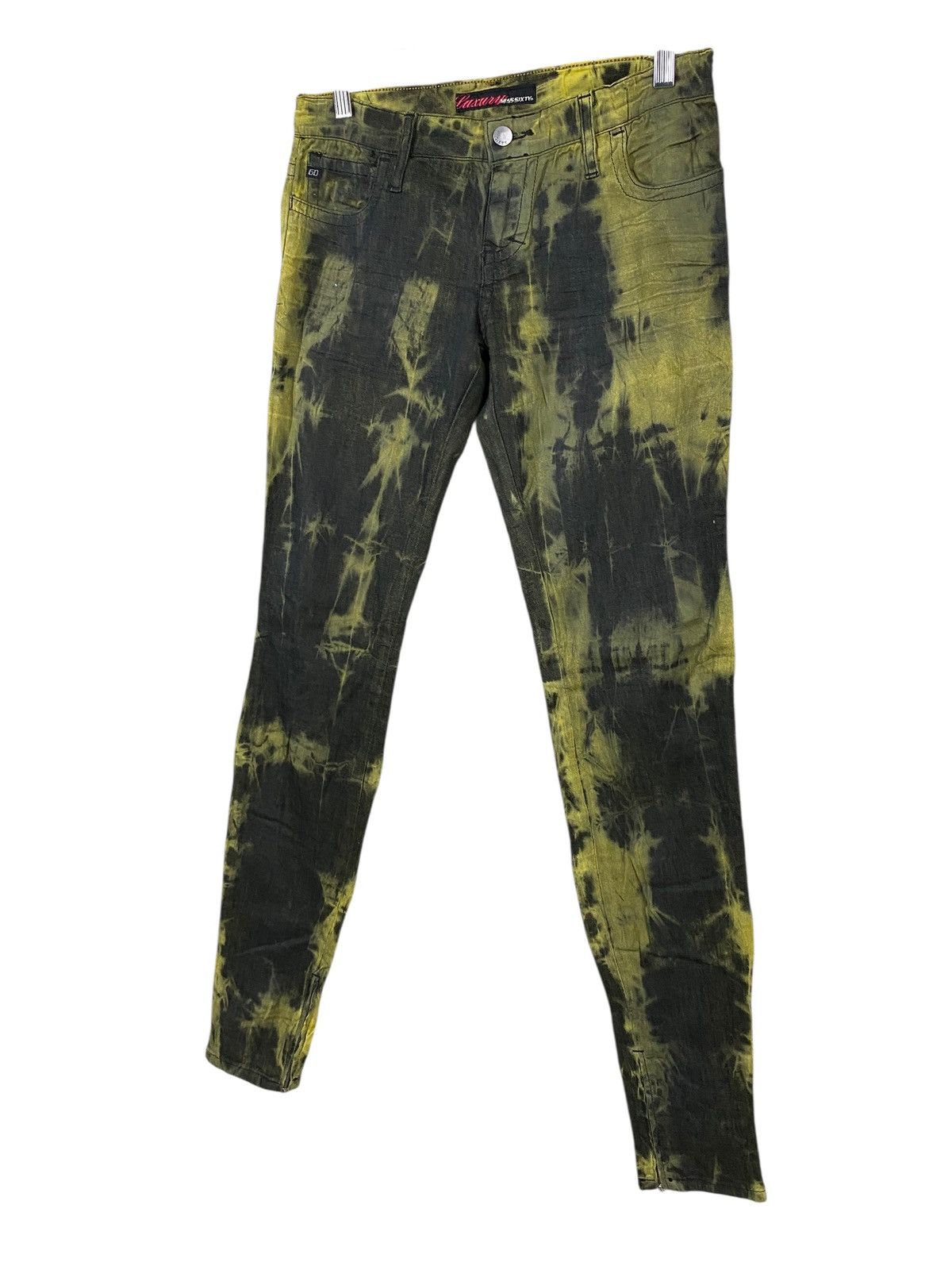Miss Sixty Miss sixty yellow acid wash pant stretchable Size 29" - 2 Thumbnail