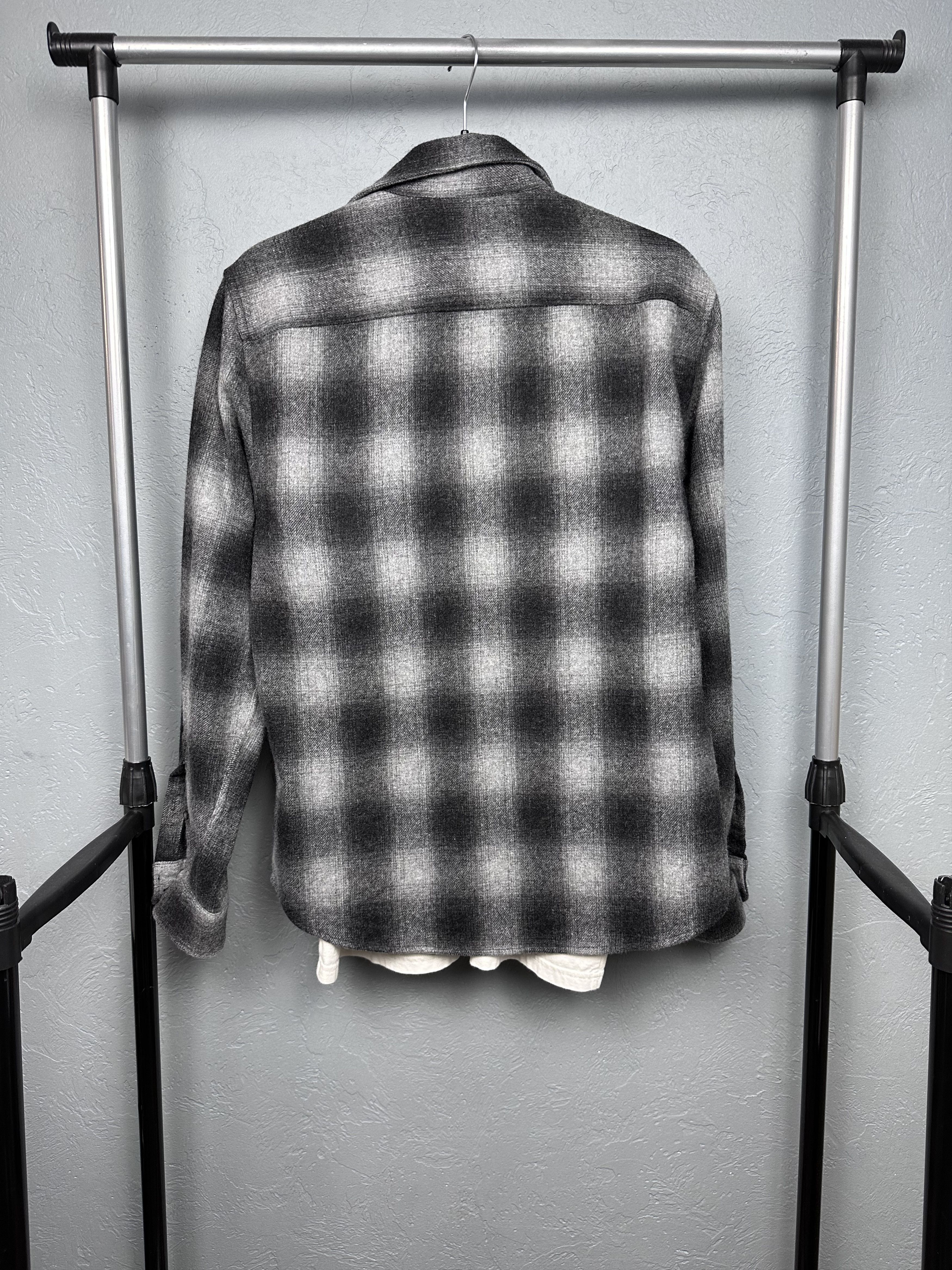 Flannel Reiss Mens Wool Flannel Plaid Shirt Size US M / EU 48-50 / 2 - 6 Thumbnail