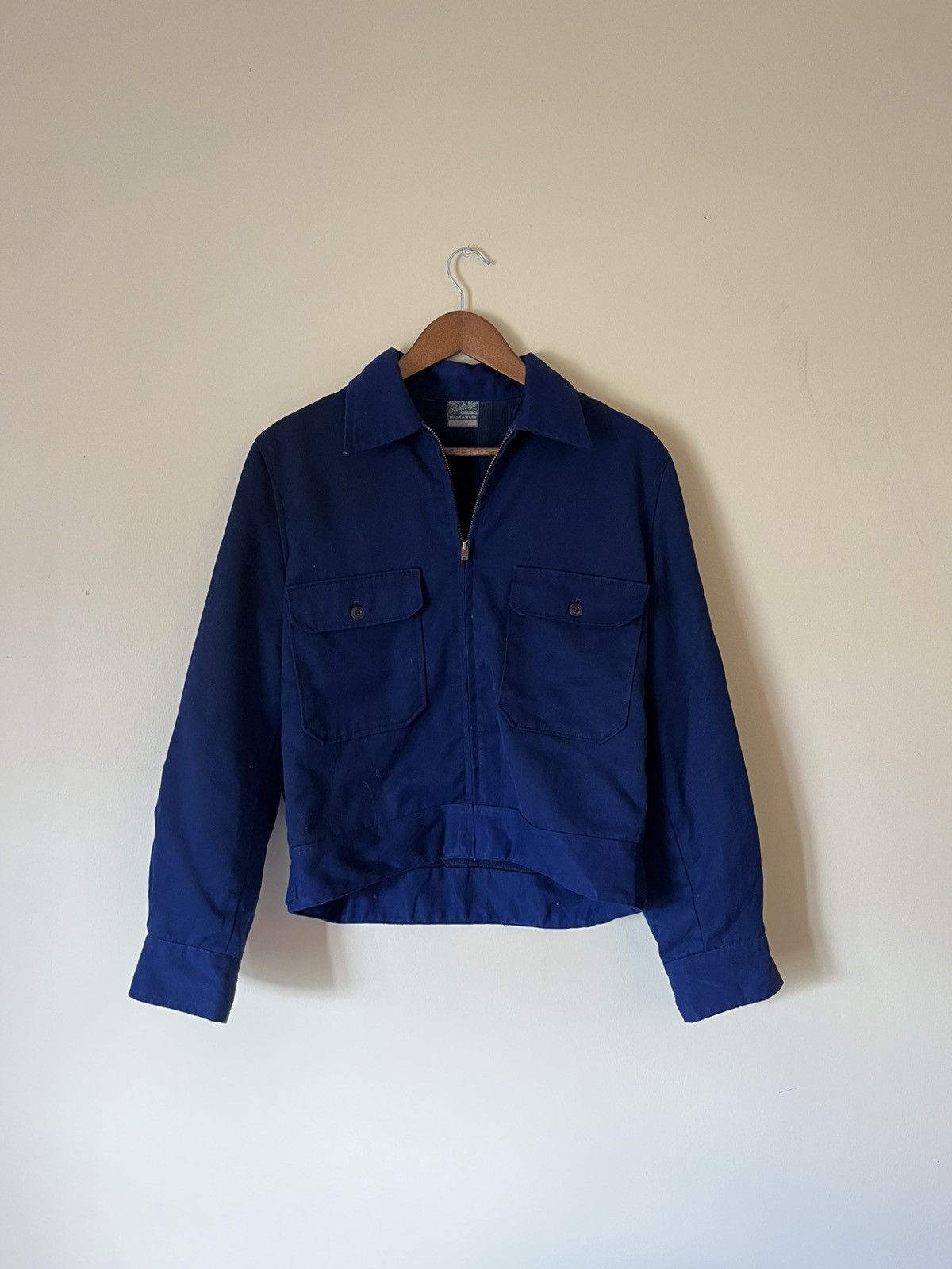 1950S Blue Corduroy lined Work Jacket