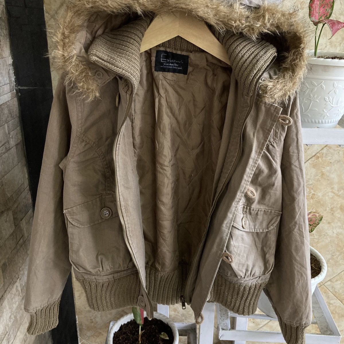 Le Grande Bleu (L.G.B.) ESTACOT - Bono Fur Boxy Bomber Jacket LGB Style Japanese Size US M / EU 48-50 / 2 - 5 Thumbnail
