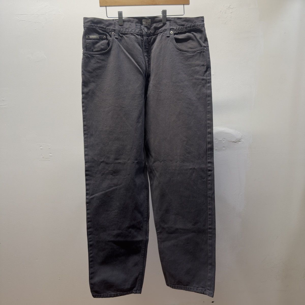 Vintage 90s Calvin Klein Baggy Relaxed Jeans ERD Grunge Chrome Size US 38 / EU 54 - 2 Thumbnail
