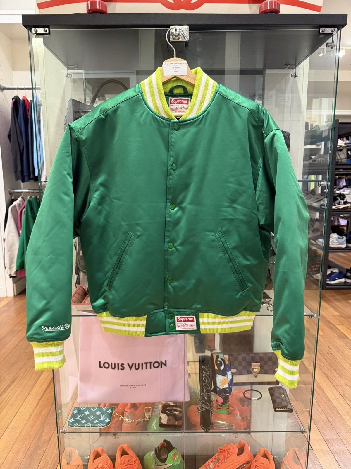 Mitchell & Ness × Supreme Supreme x Mitchell Ness Satin Varsity Jacket Size US S / EU 44-46 / 1 - 1 Thumbnail