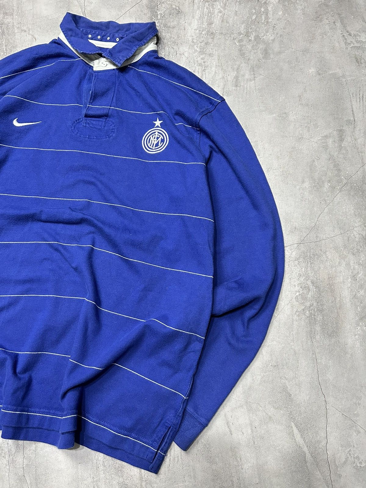 Nike × Nike ACG Vintage Nike Inter Rerby Longsleeve Streetwear Size US XL / EU 56 / 4 - 4 Thumbnail