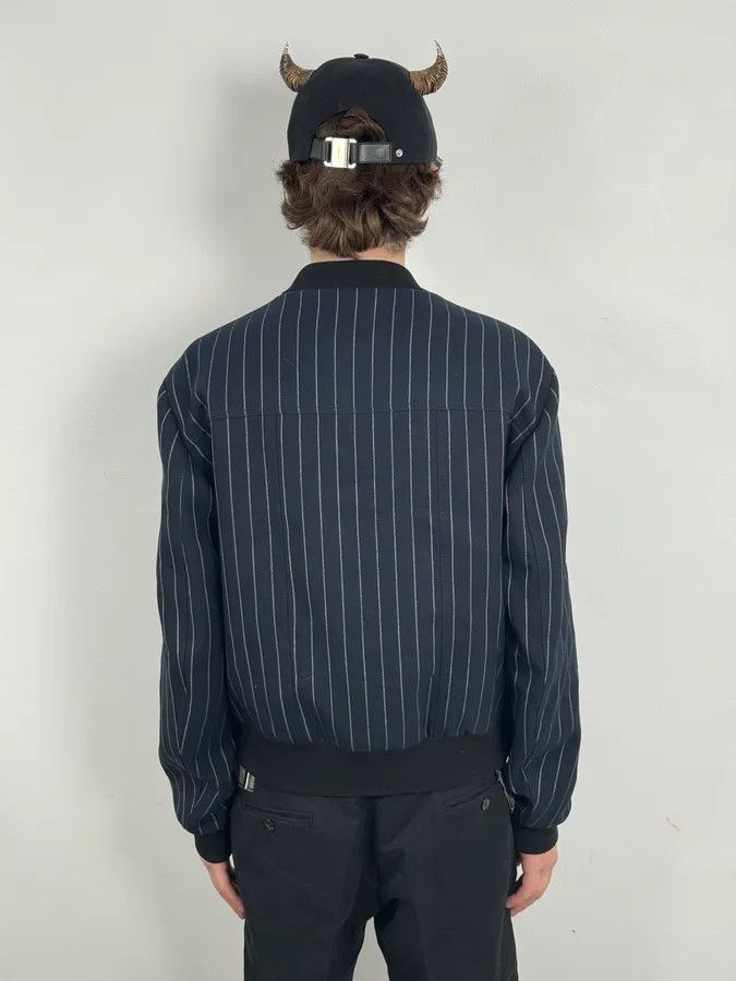 Maison Margiela SS2016 Maison Margiela Navy Striped Pinstripe Wool Bomber Jacket Size US S / EU 44-46 / 1 - 3 Thumbnail