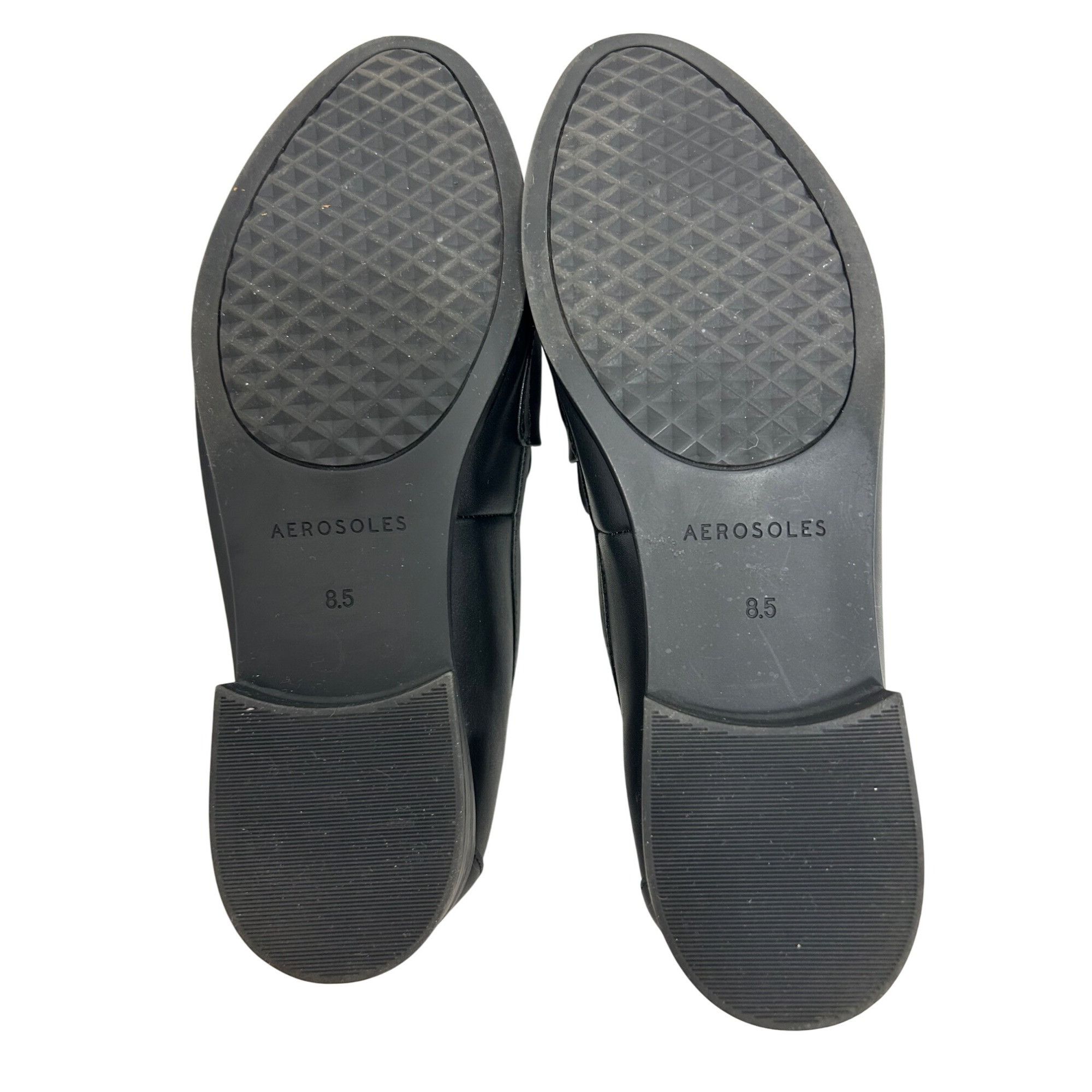 Other Aerosoles Ellis Loafers Black Faux Leather 8.5M Bow Casual Size US 8.5 / IT 38.5 - 4 Thumbnail