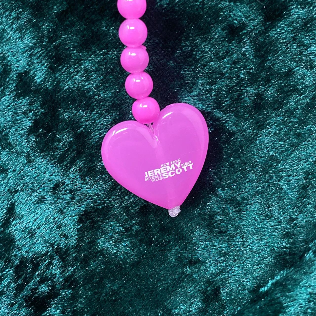 Jeremy Scott Jeremy Scott Pink Heart Shaped Sunglasses Size ONE SIZE - 6 Thumbnail