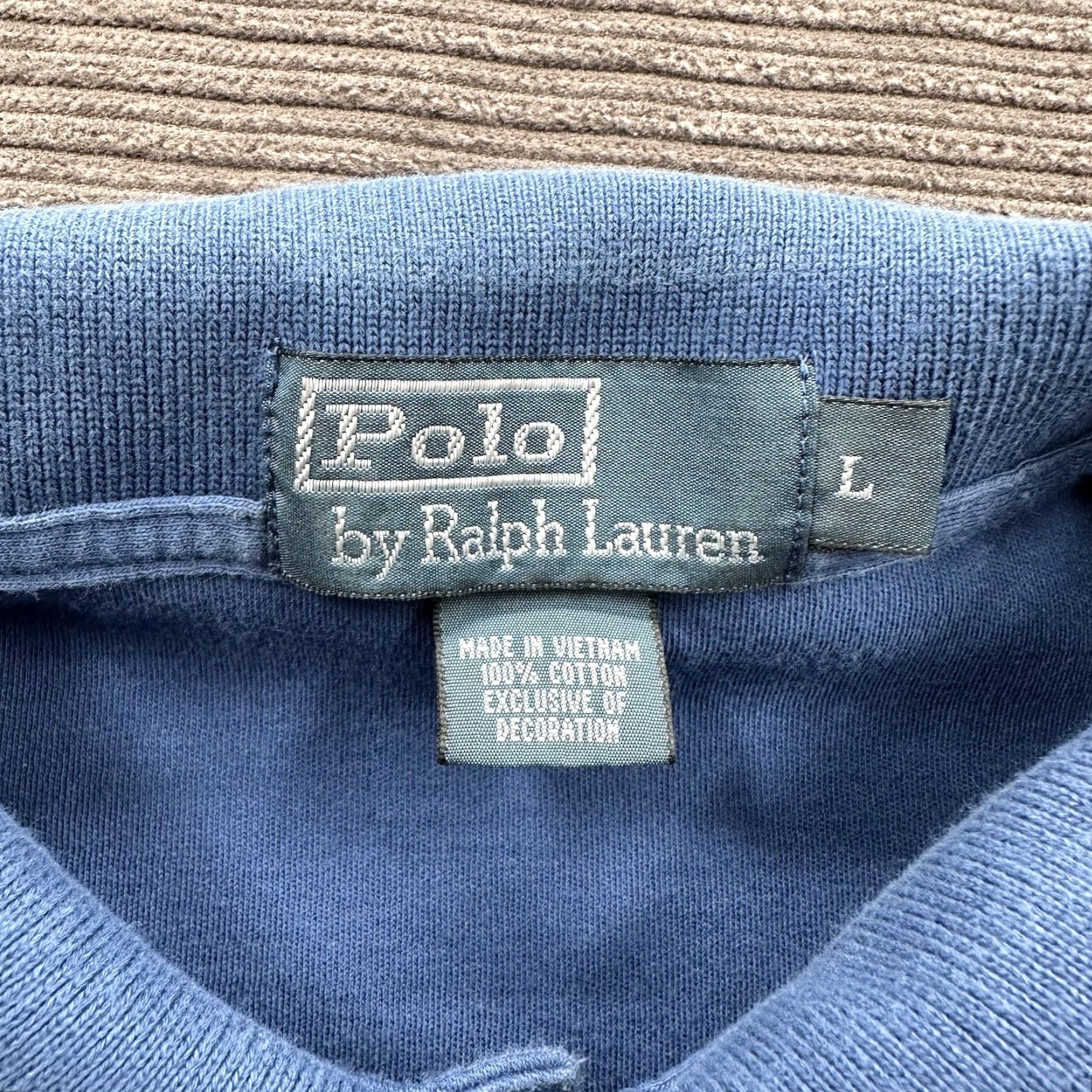 Polo Ralph Lauren Polo Ralph Lauren Polo Shirt Men Large Blue Cotton Golf Preppy Casual Shirt Polo Size US L / EU 52-54 / 3 - 3 Thumbnail