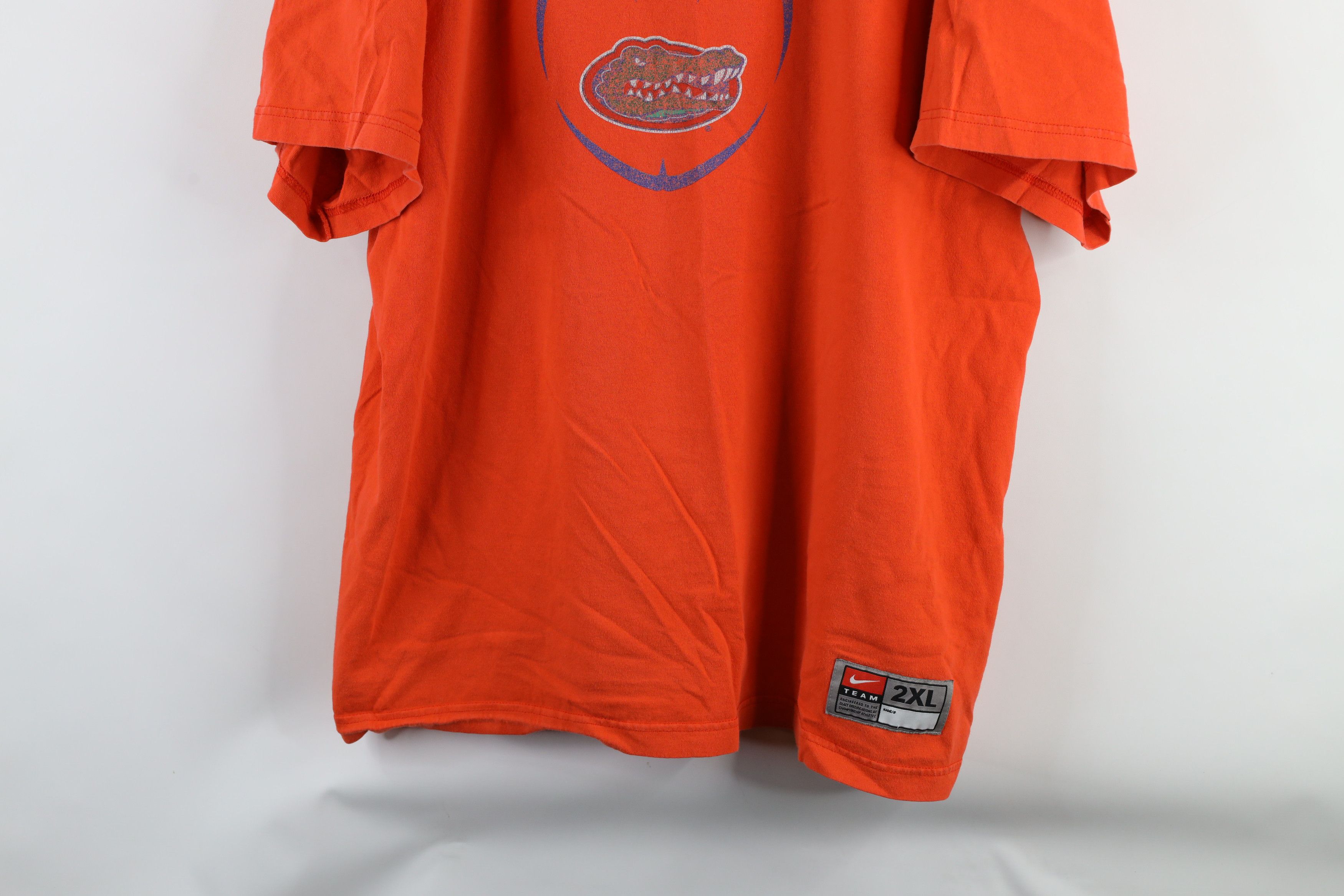 Nike × Vintage Vintage Nike Scott Mini Swoosh University of Florida T-Shirt Size US XXL / EU 58 / 5 - 3 Thumbnail