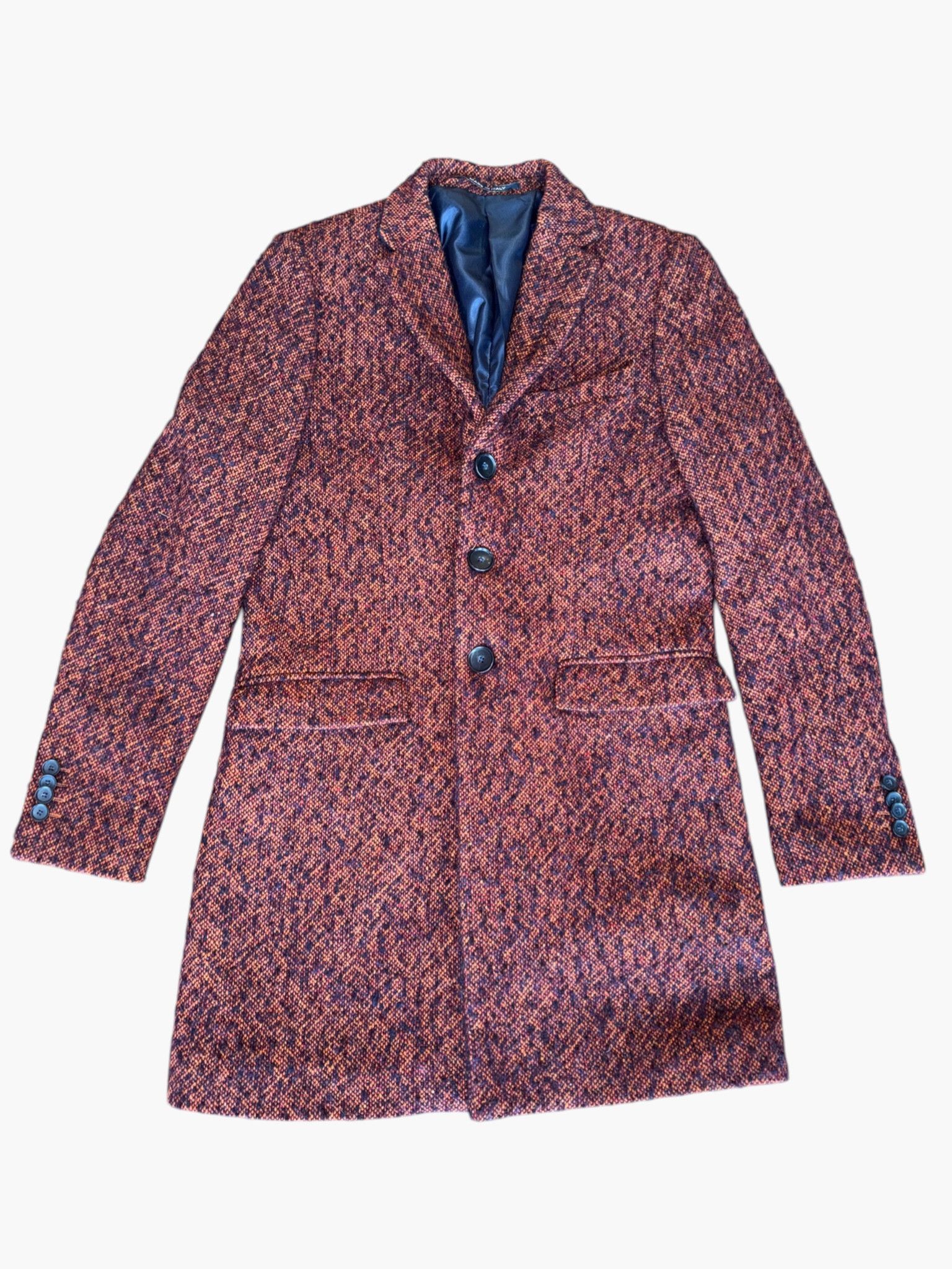 Other 🇮🇹 TREDID13 - Italian Tailored Wool Blend Coat (Brick Red) Size US S / EU 44-46 / 1 - 1 Thumbnail