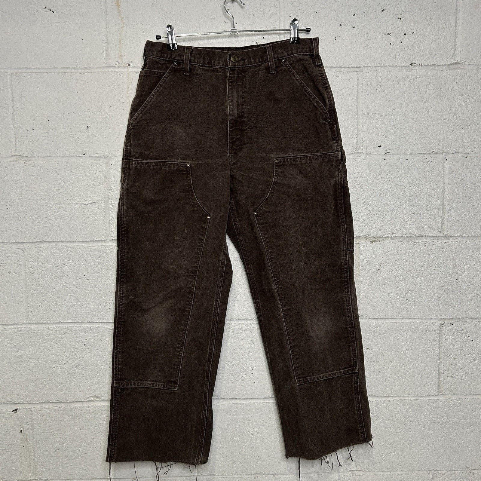 Carhartt Vintage Carhartt DoubleKnee Dungaree Pants “Dark Brown” Size US 32 / EU 48 - 1 Thumbnail